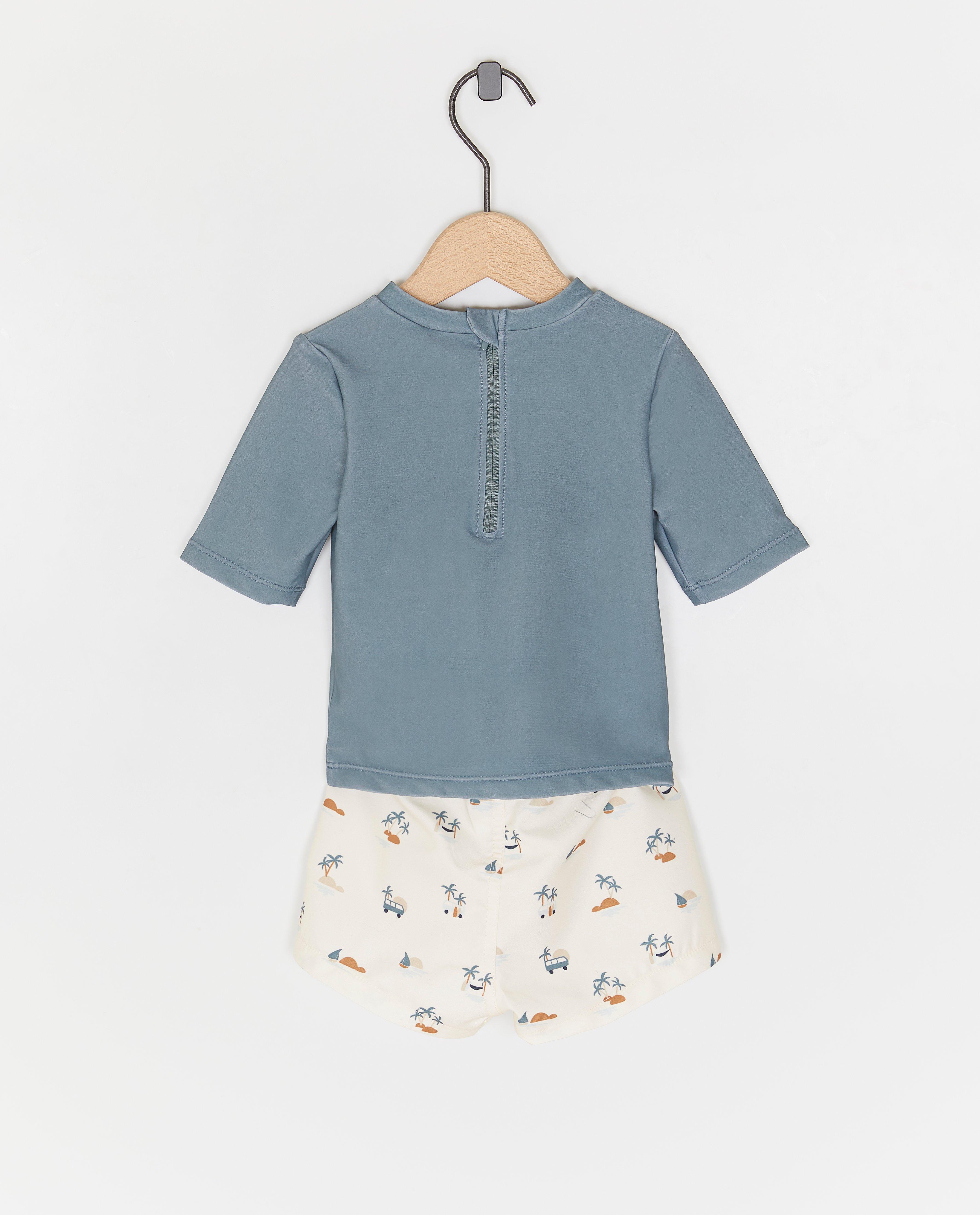 Maillots de bain - Ensemble de natation : top + short, UPF 50+