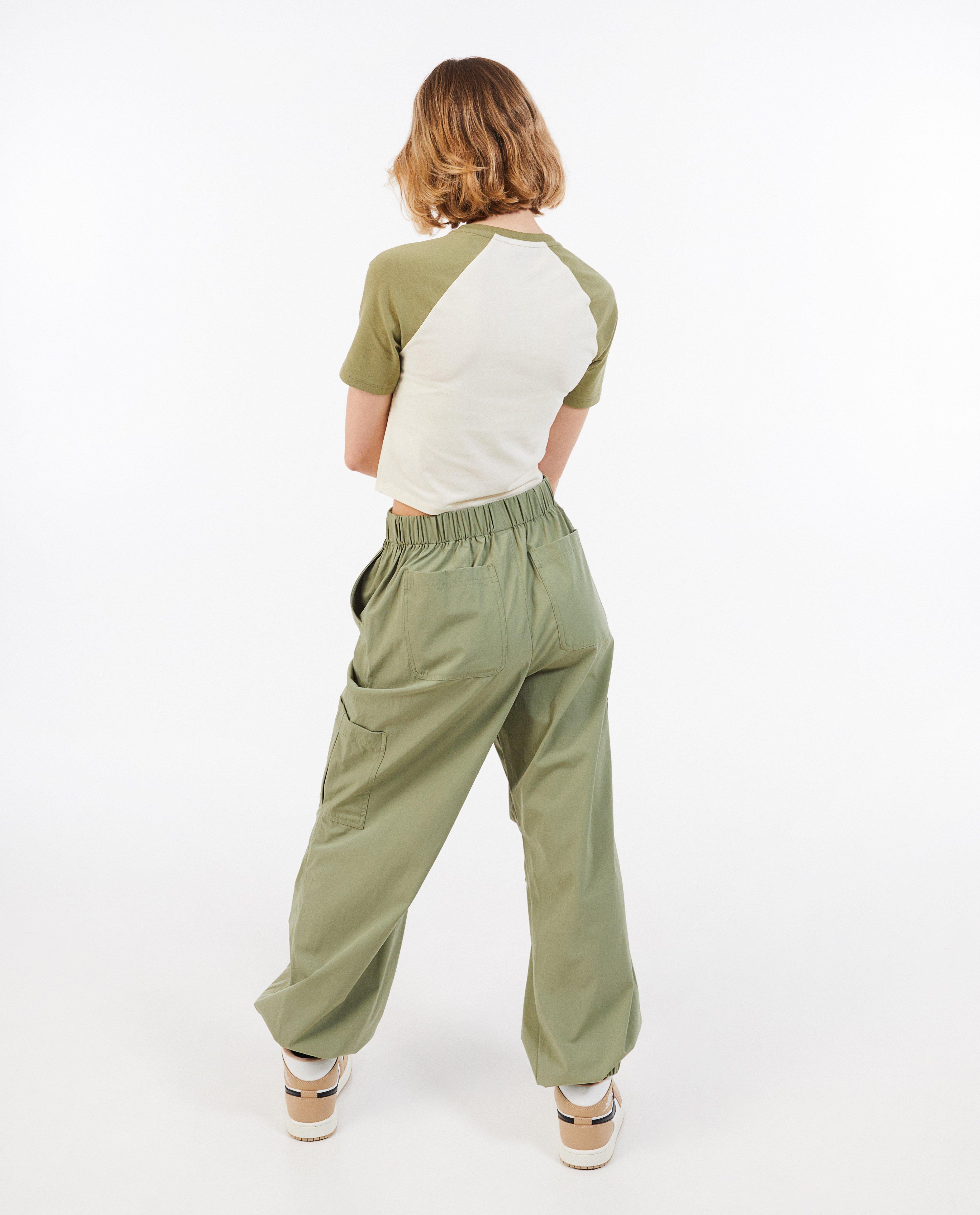 Broeken - Broek met structuur, parachute fit