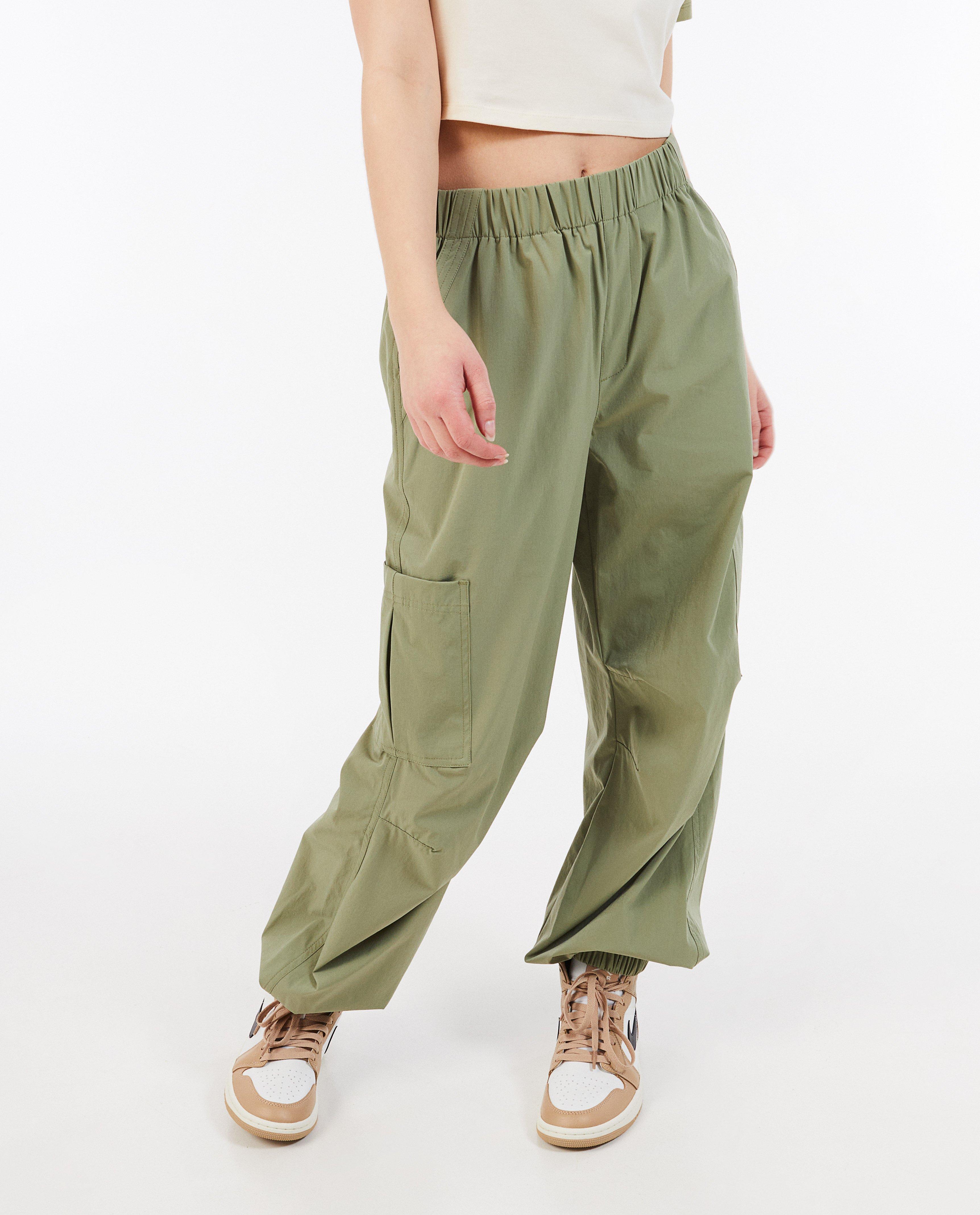 Broeken - Broek met structuur, parachute fit