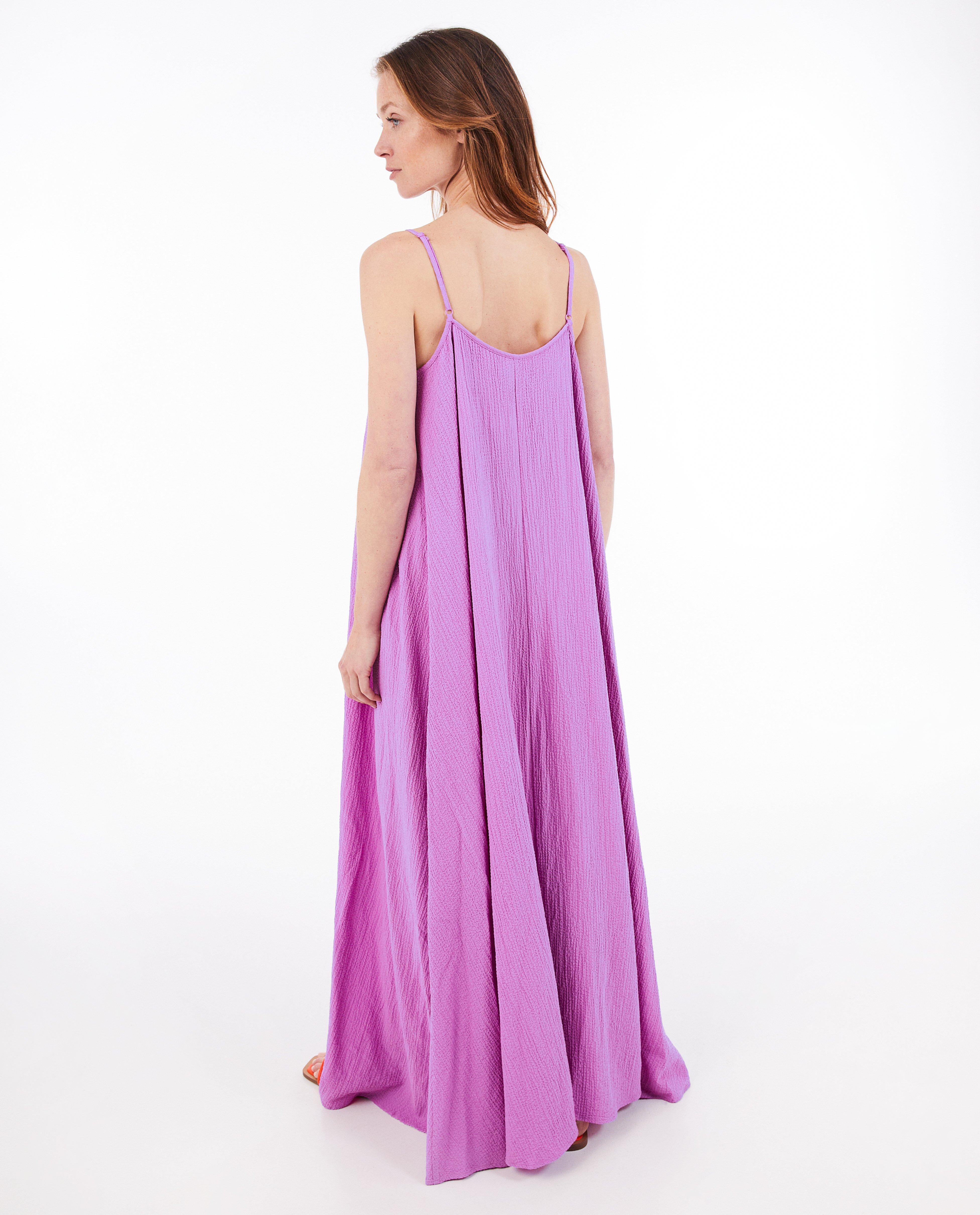 Jurk met structuur - Product Detail - paars - afbeelding nummer 2