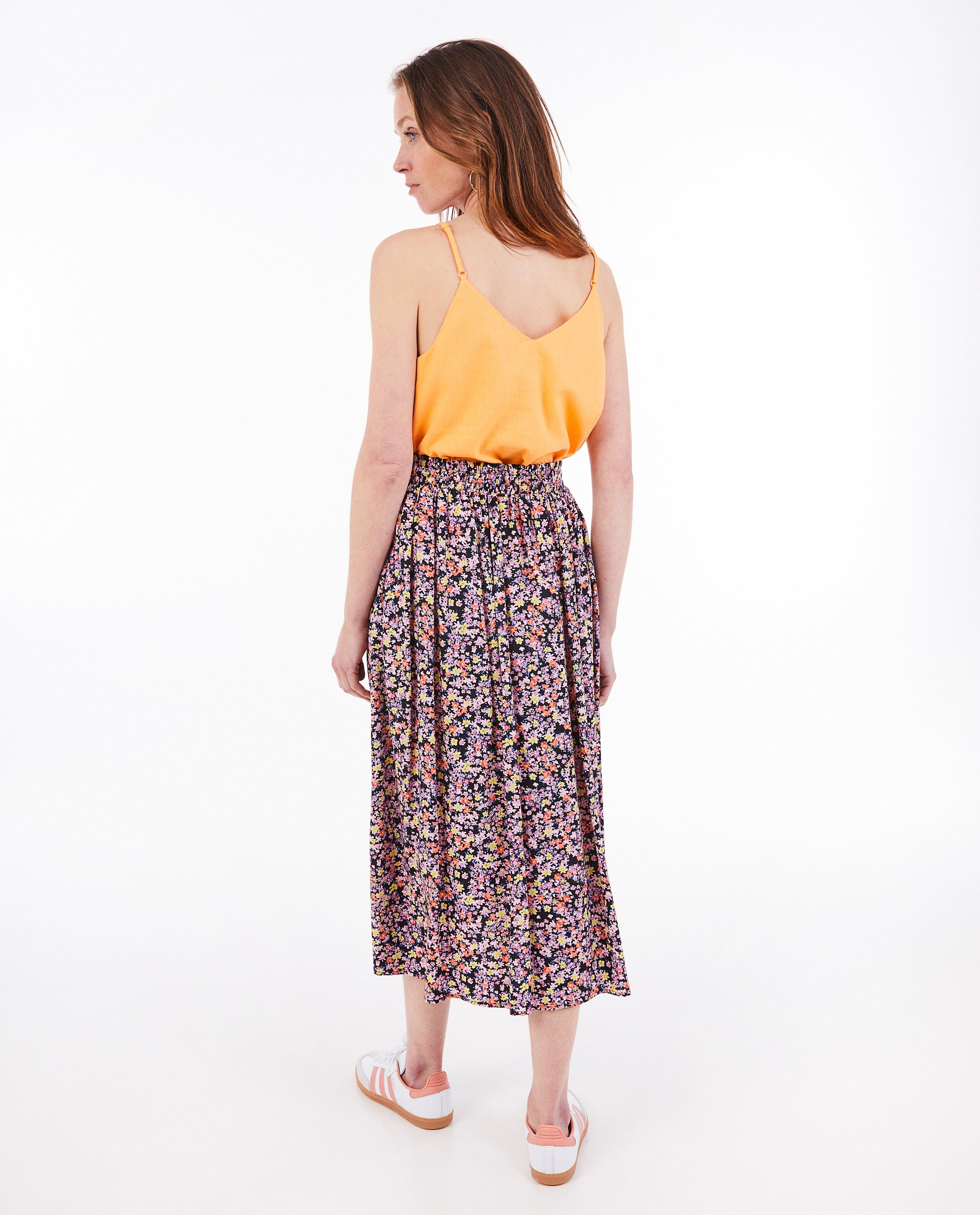 Top met linnen - Product Detail - lichtoranje - afbeelding nummer 3