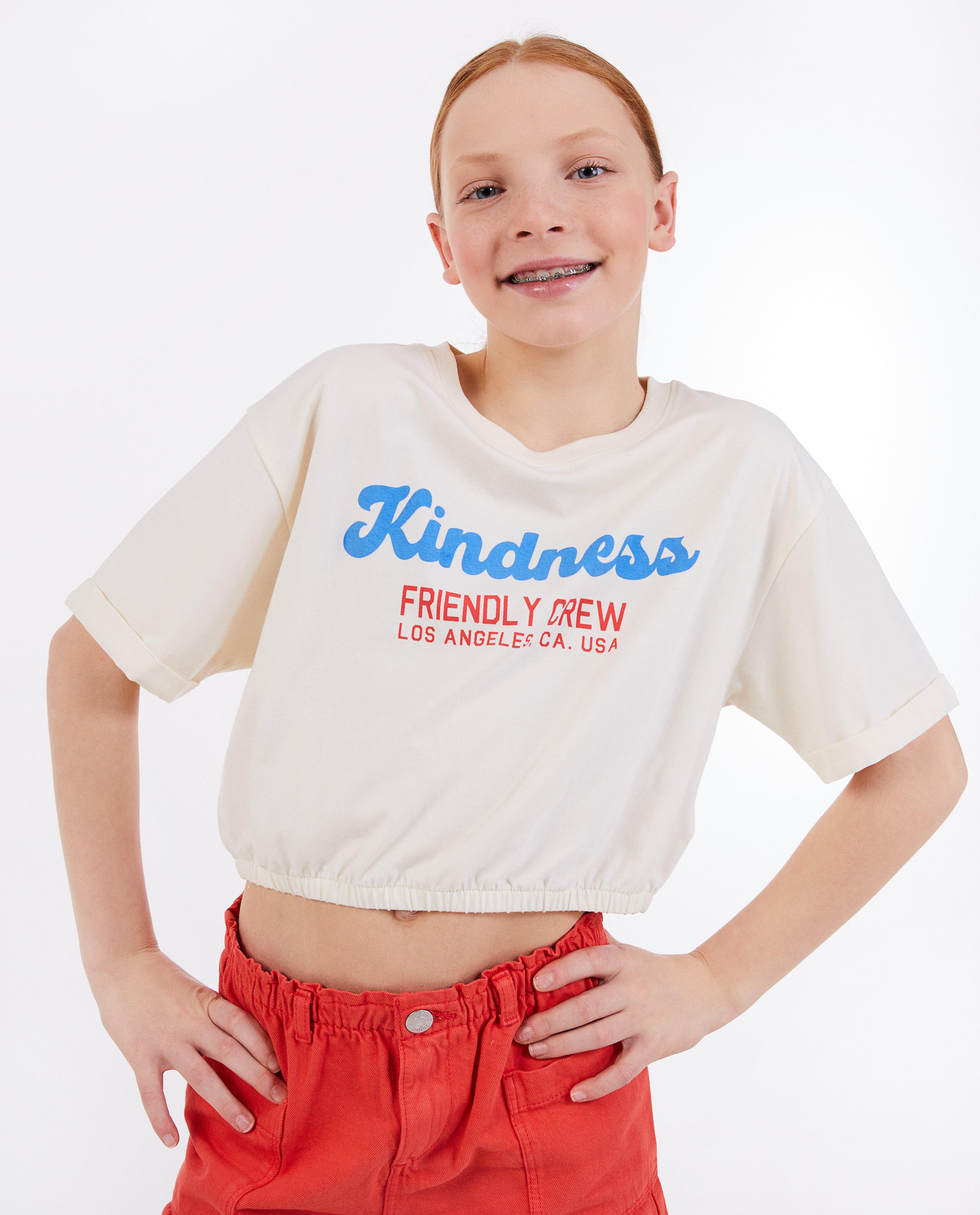 T-shirt met opschrift - null - Fish & Chips