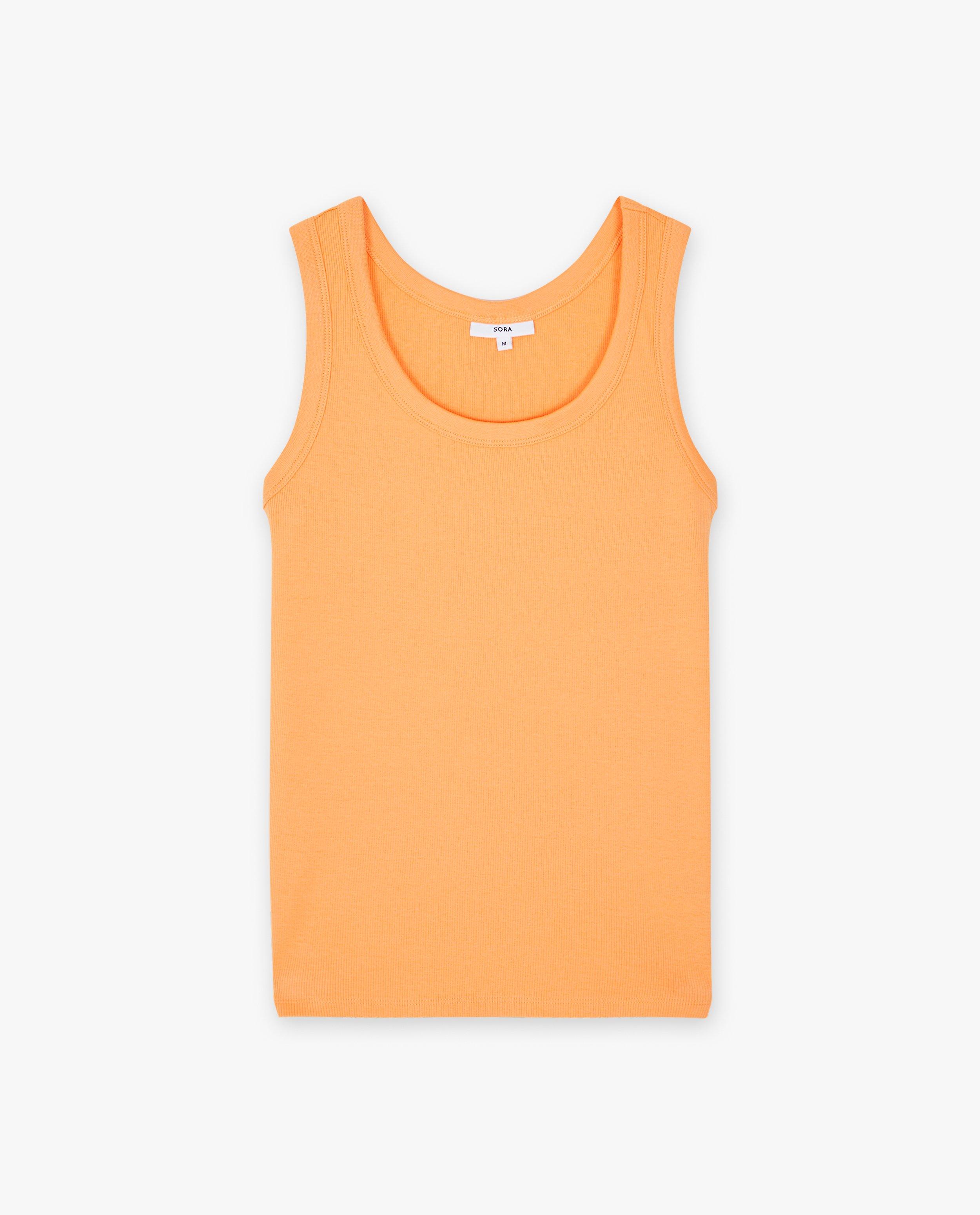 T-shirts - Top met fijne rib