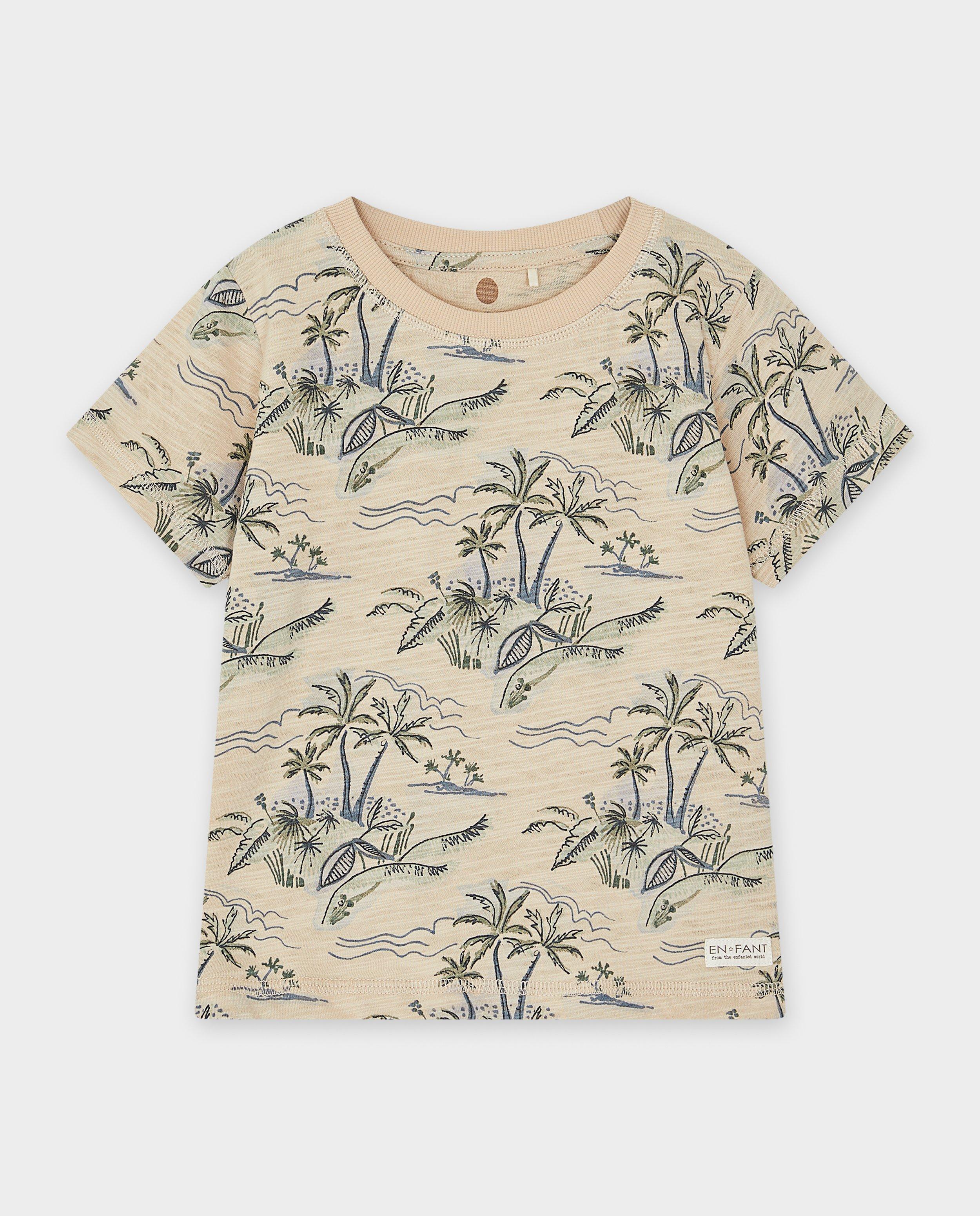 T-shirt met tropische print - null - Enfant