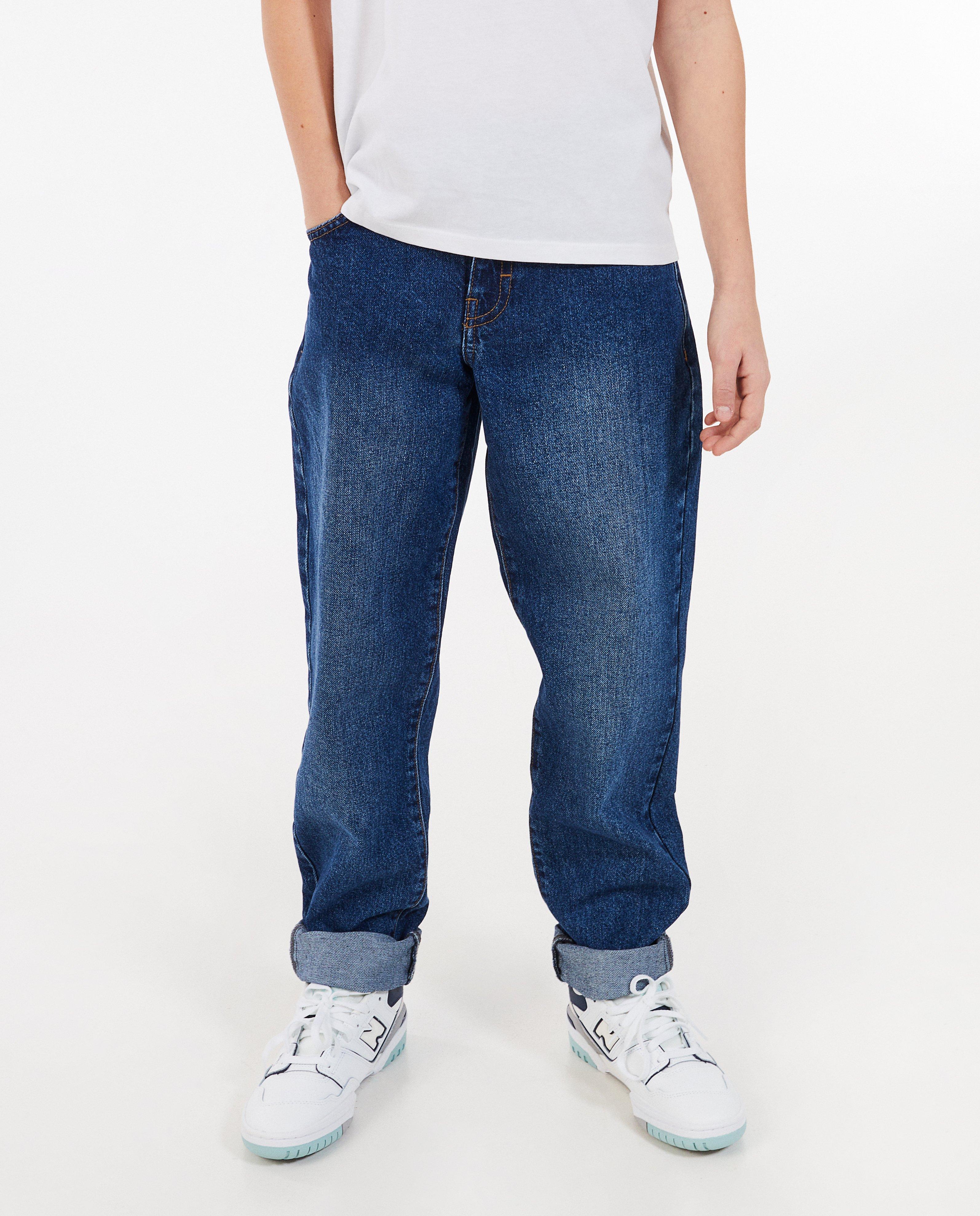 Blauwe jeans, loose fit - Product Detail - donkerblauw - afbeelding nummer 3
