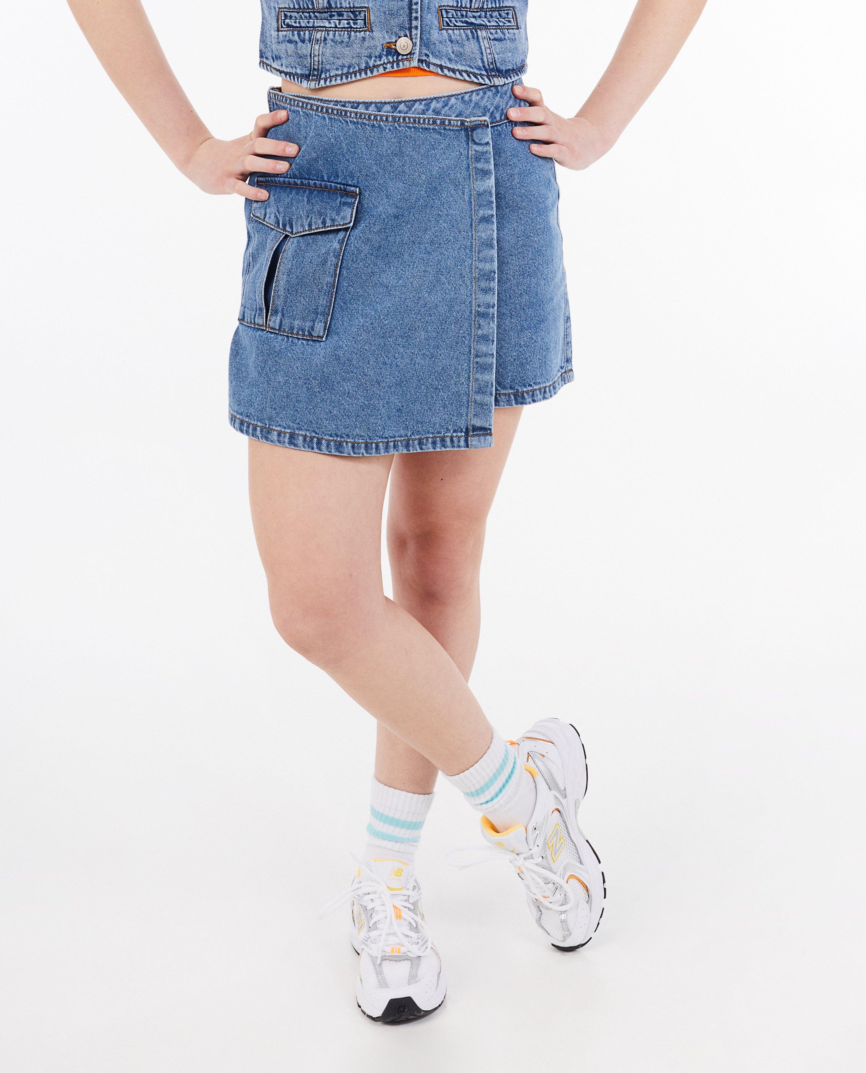 Skort van jeans - Product Detail - lichtblauw - afbeelding nummer 3