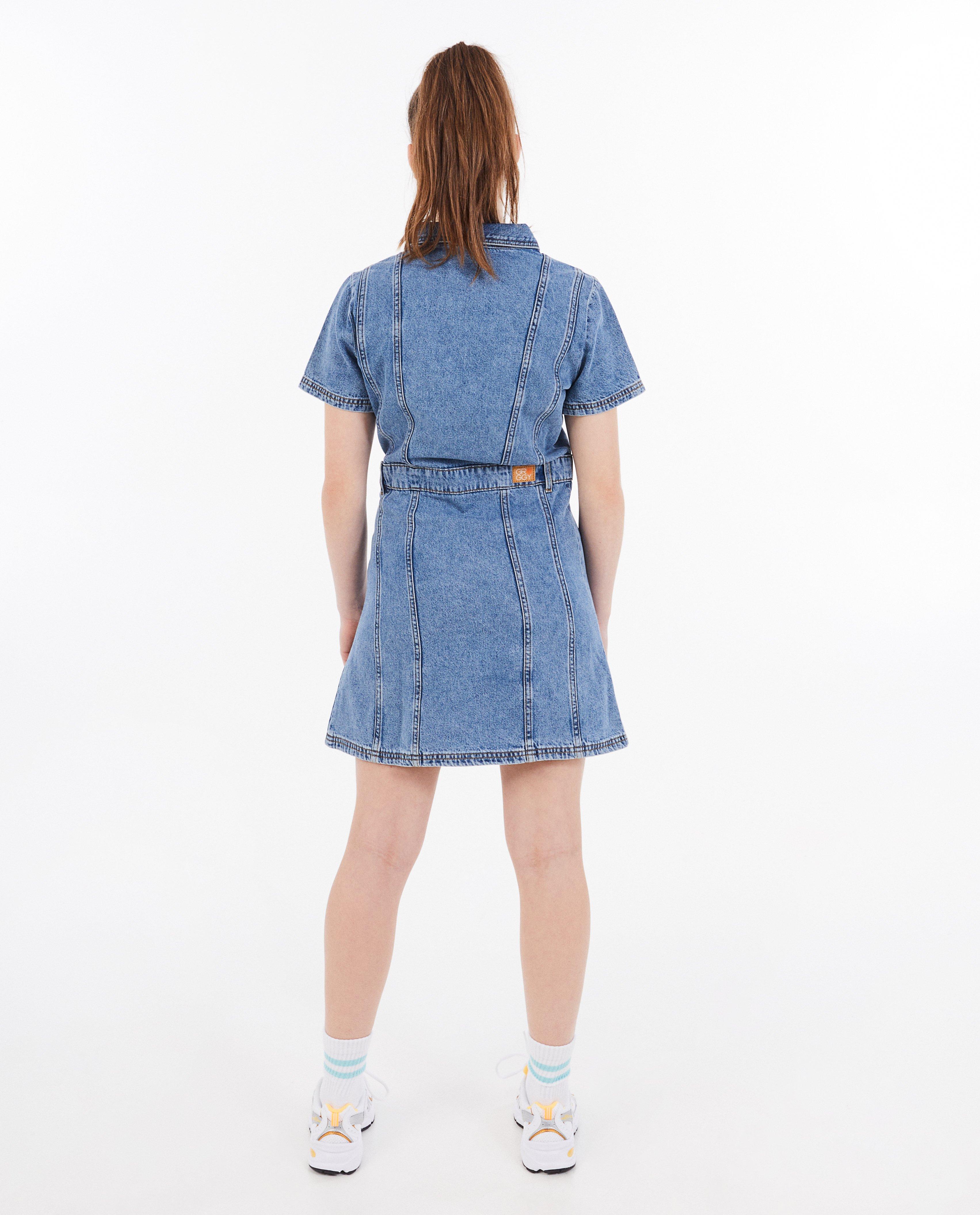 Kleedjes - Blauwe jeansjurk