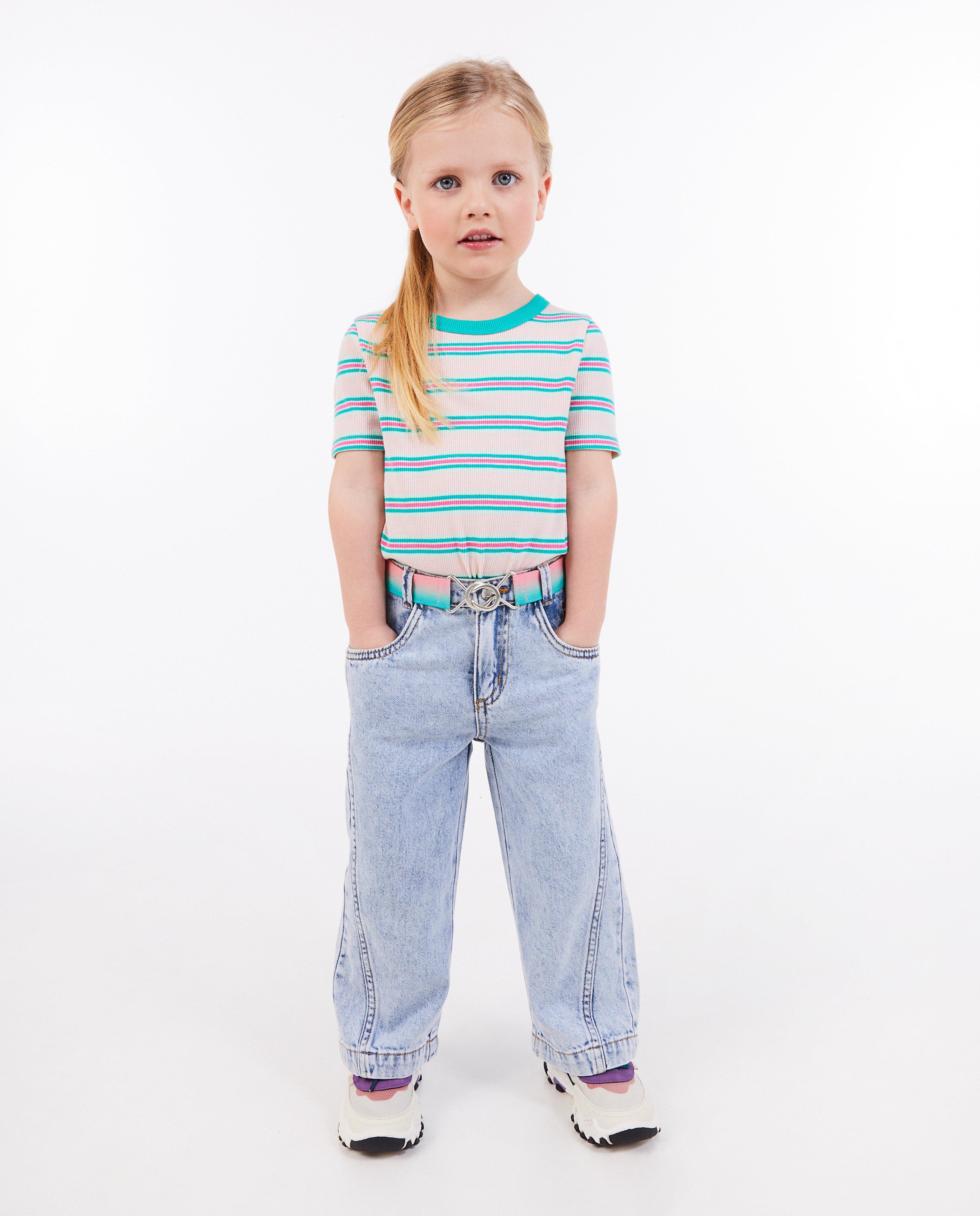 Jeans met asymmetrische naden, straight fit - Product Detail - blauw - afbeelding nummer 1