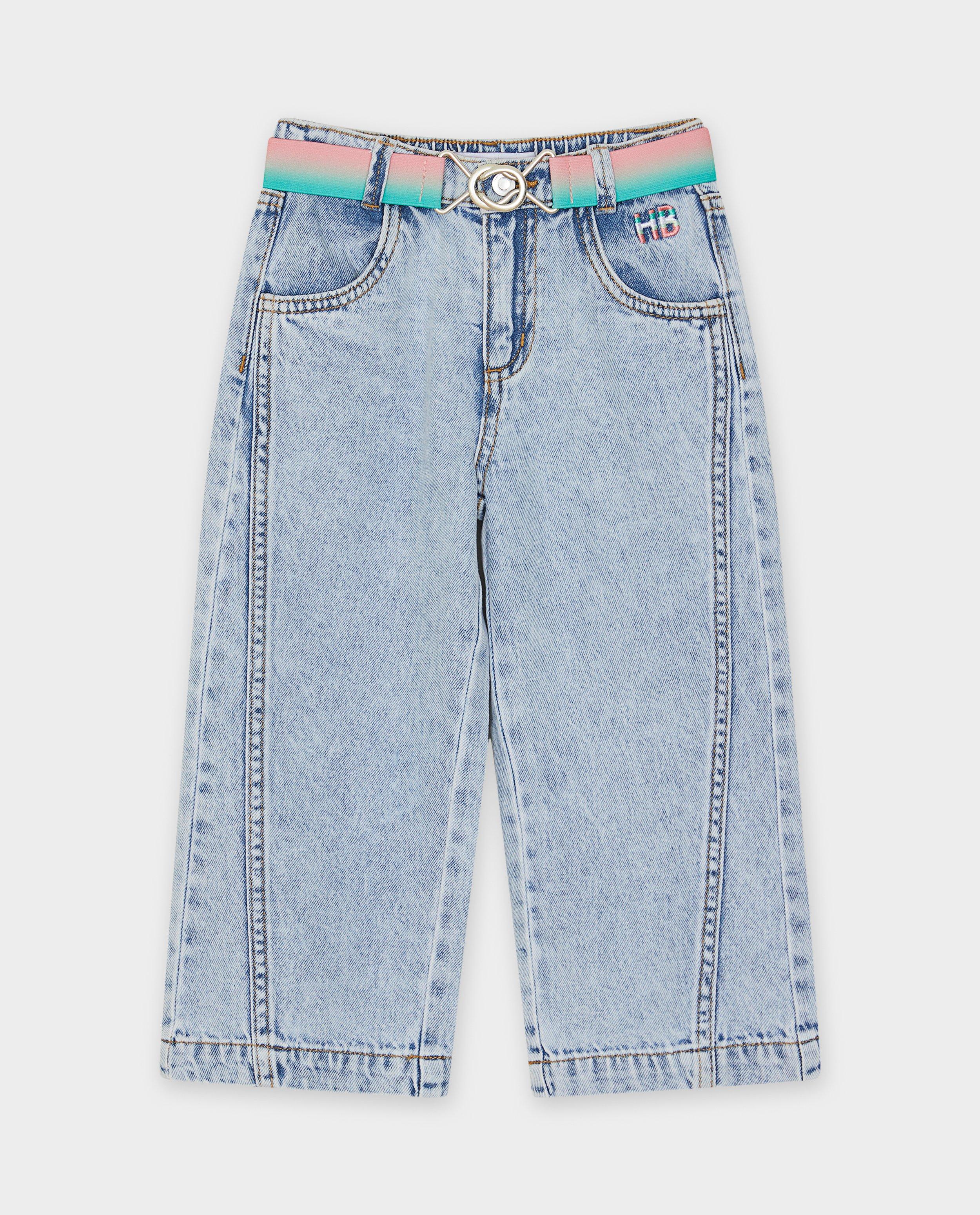 Jeans met asymmetrische naden, straight fit - Product Detail - blauw - afbeelding nummer 5