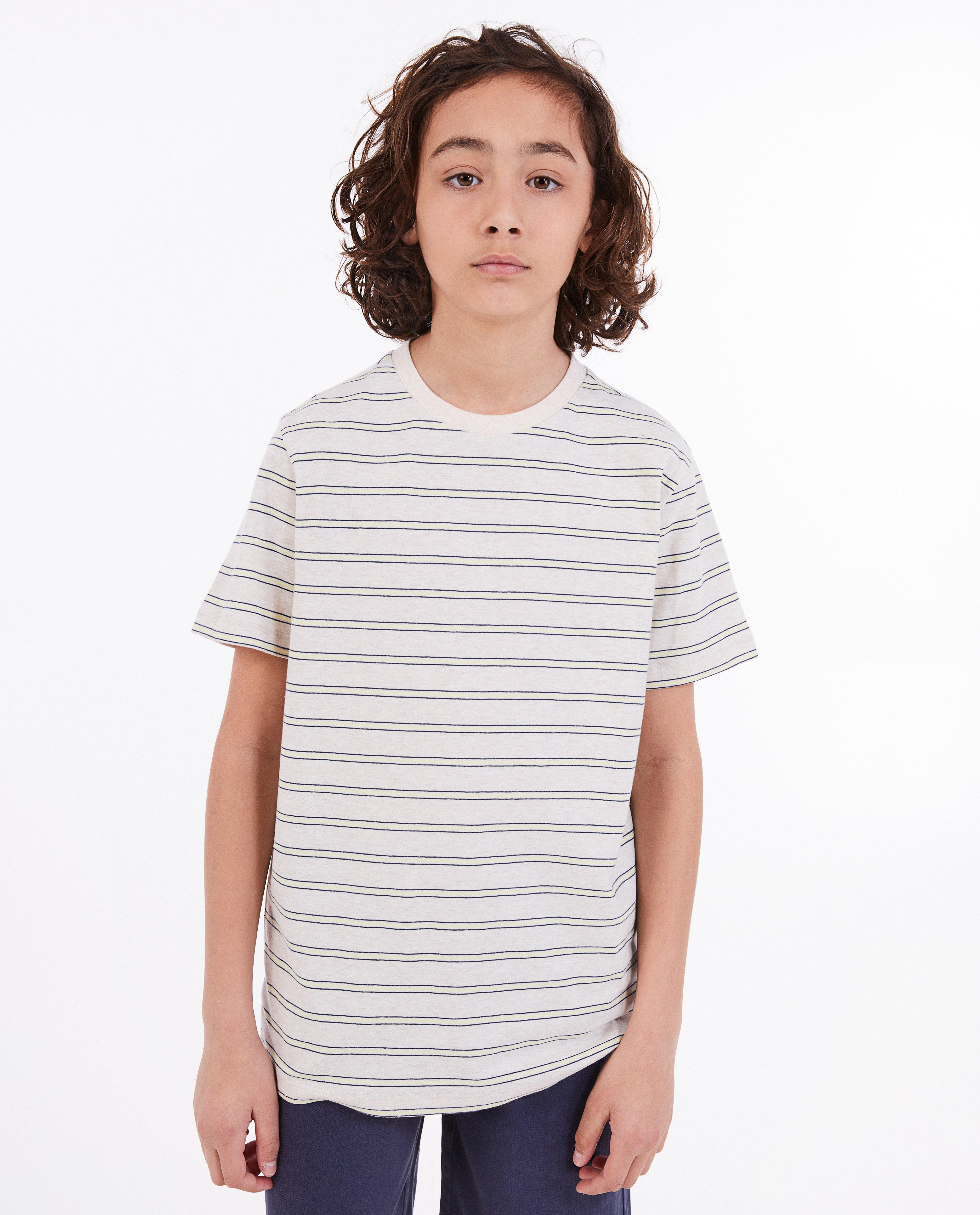 T-shirt met strepen, 7-14 jaar - null - Fish & Chips