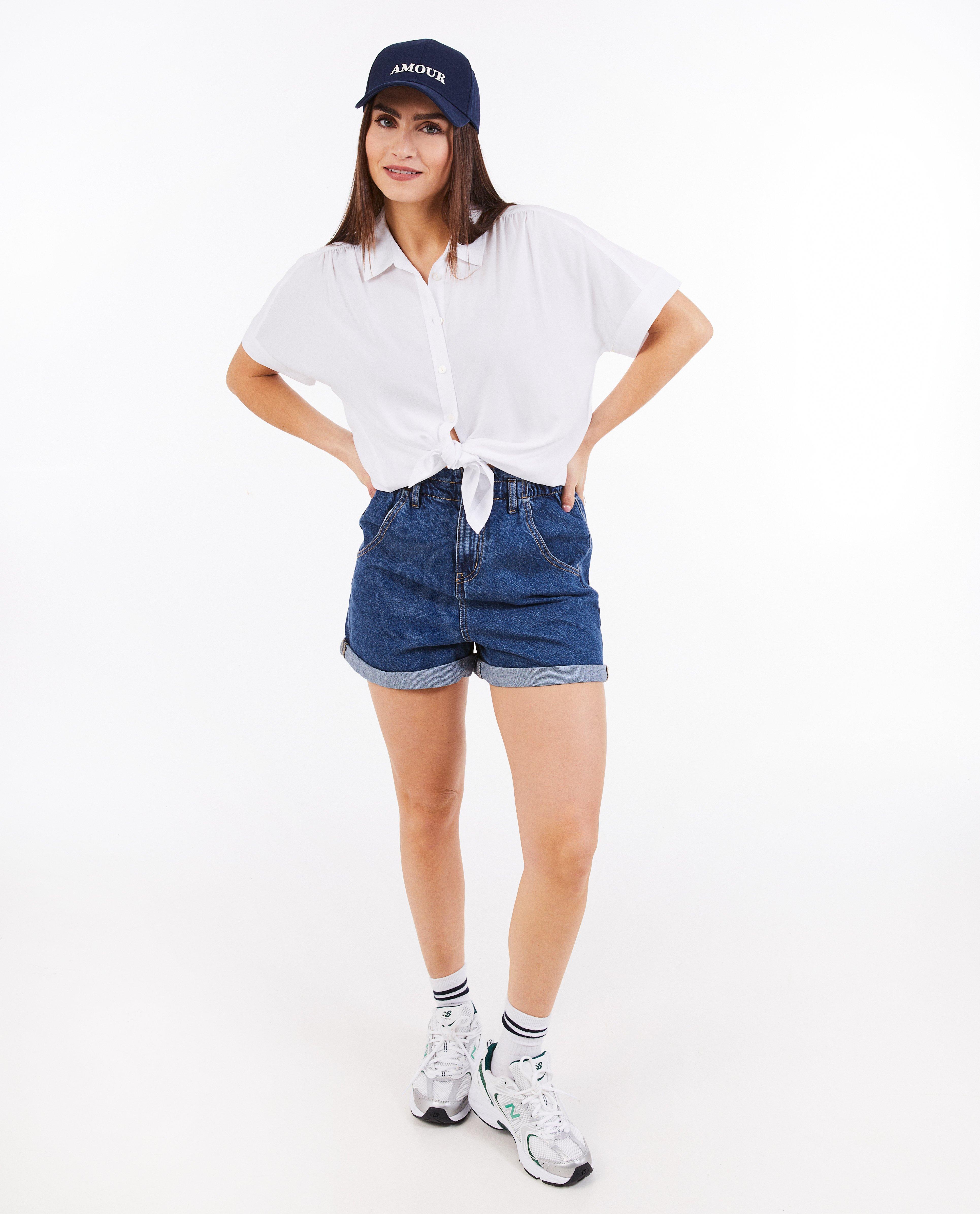 Blauwe jeansshort - null - Sora