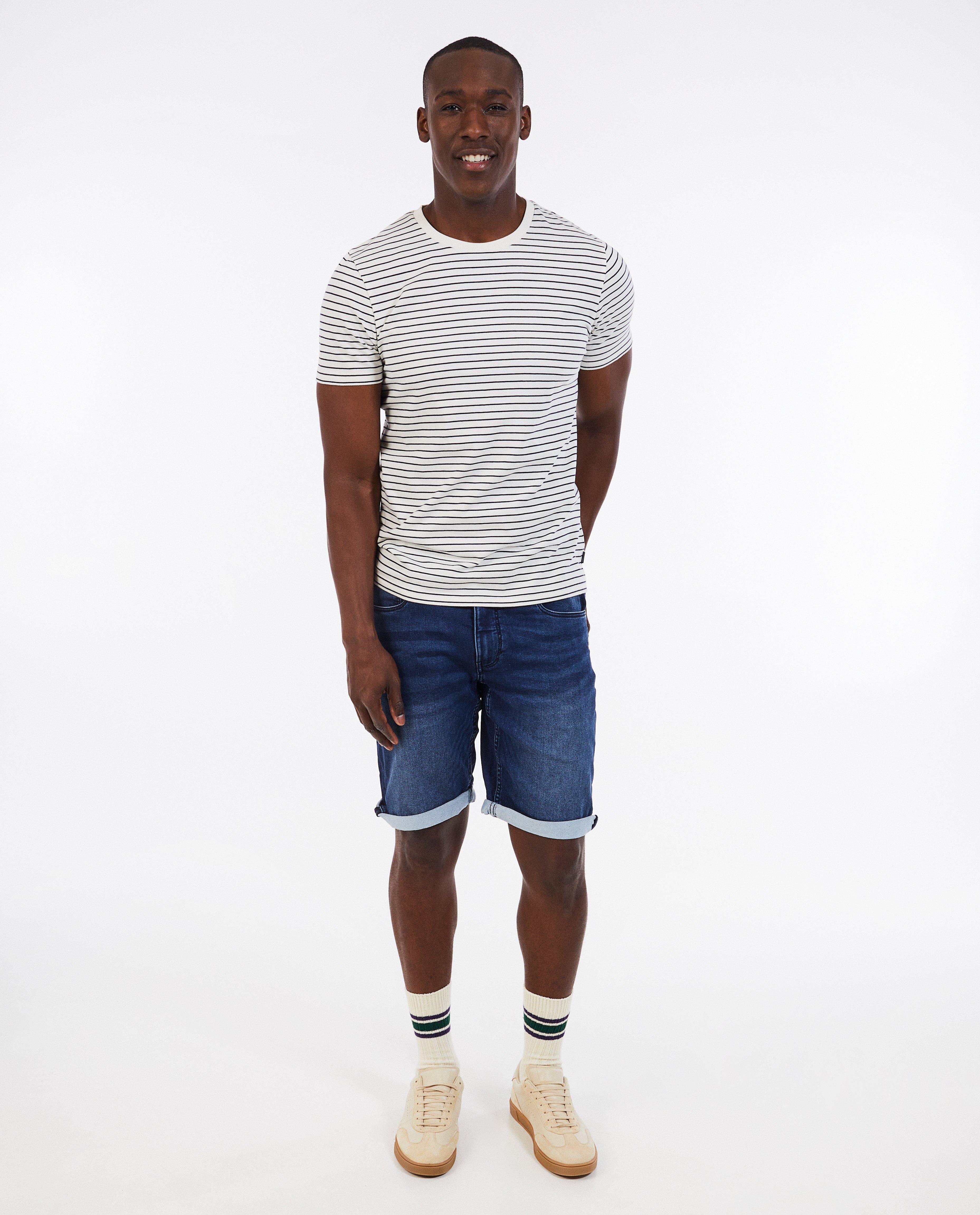 Blauwe jeansshort