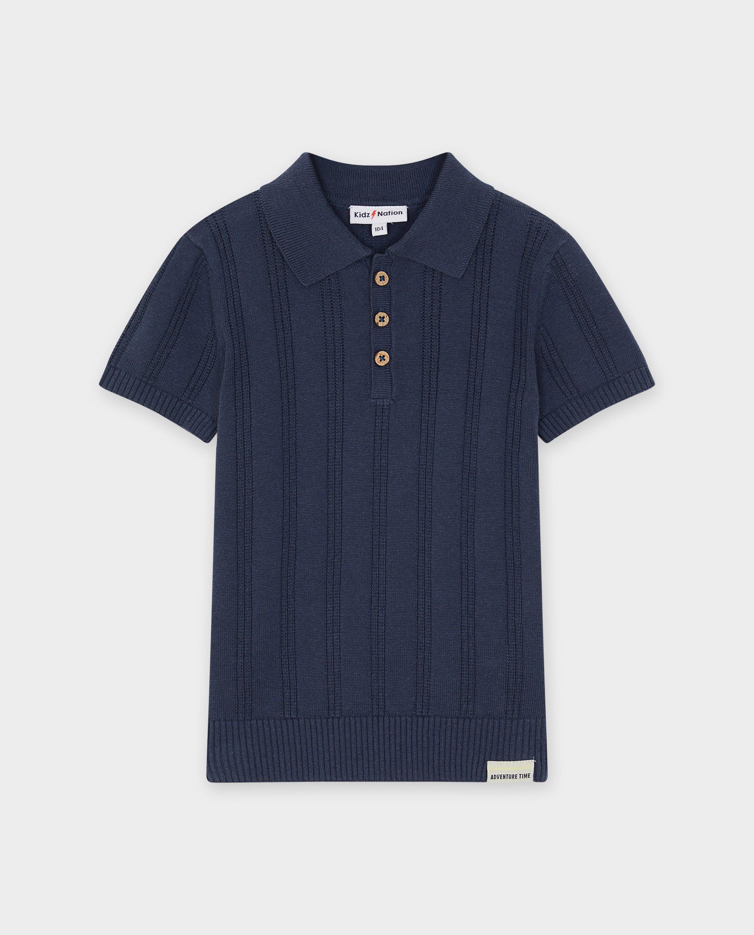 Polo's - Donkerblauwe polo, 2-7 jaar
