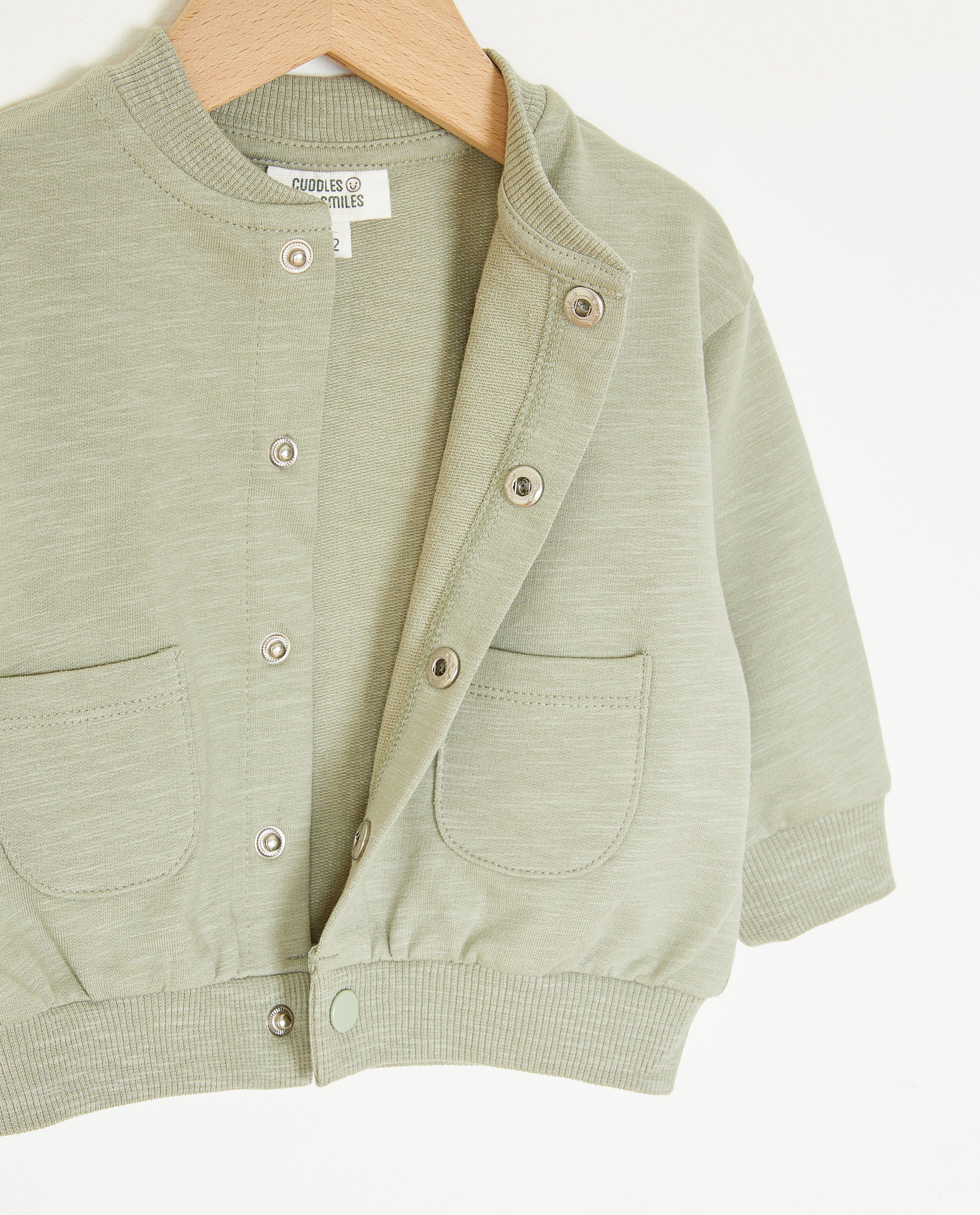 Cardigan - Groen bombervest