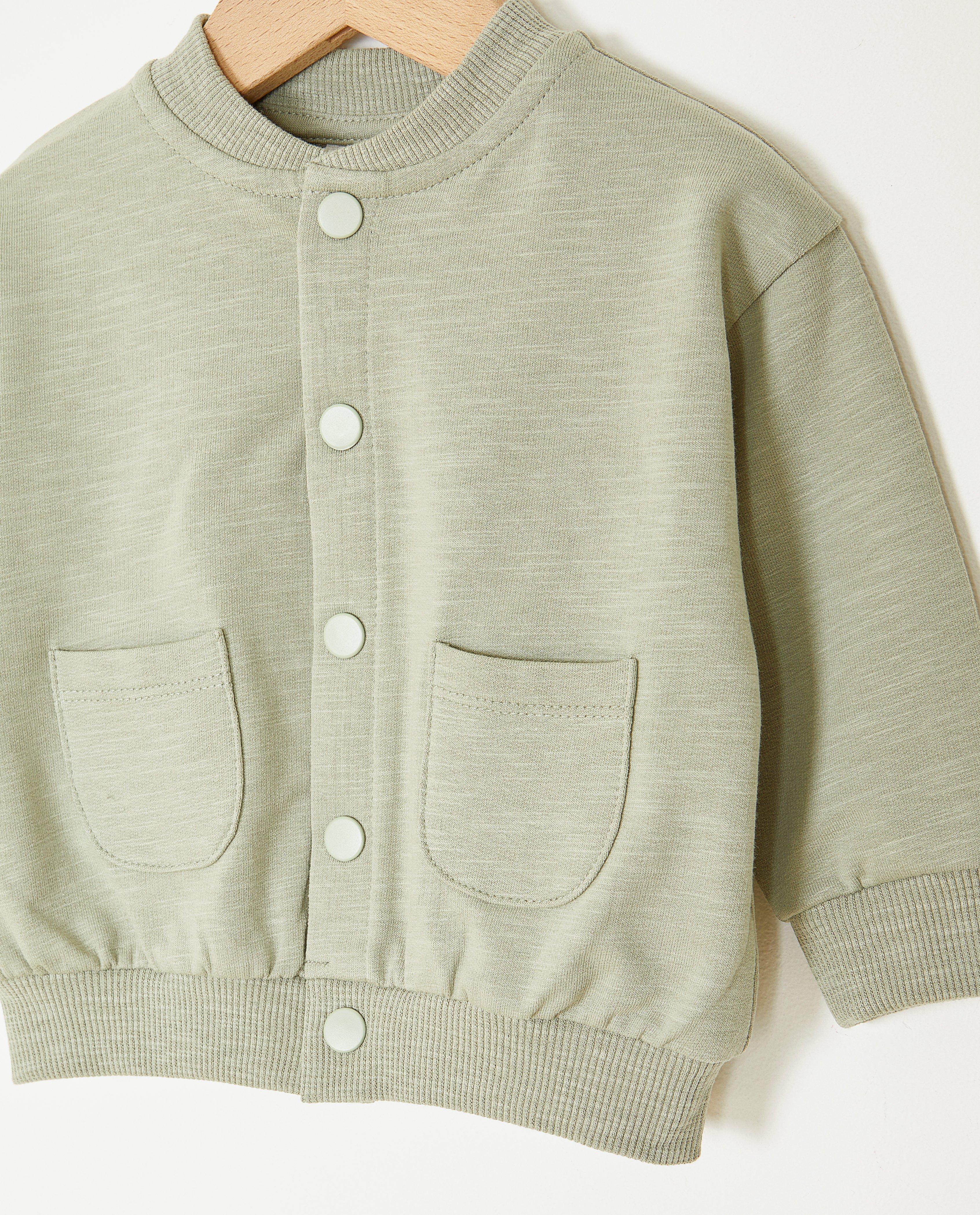 Cardigan - Groen bombervest