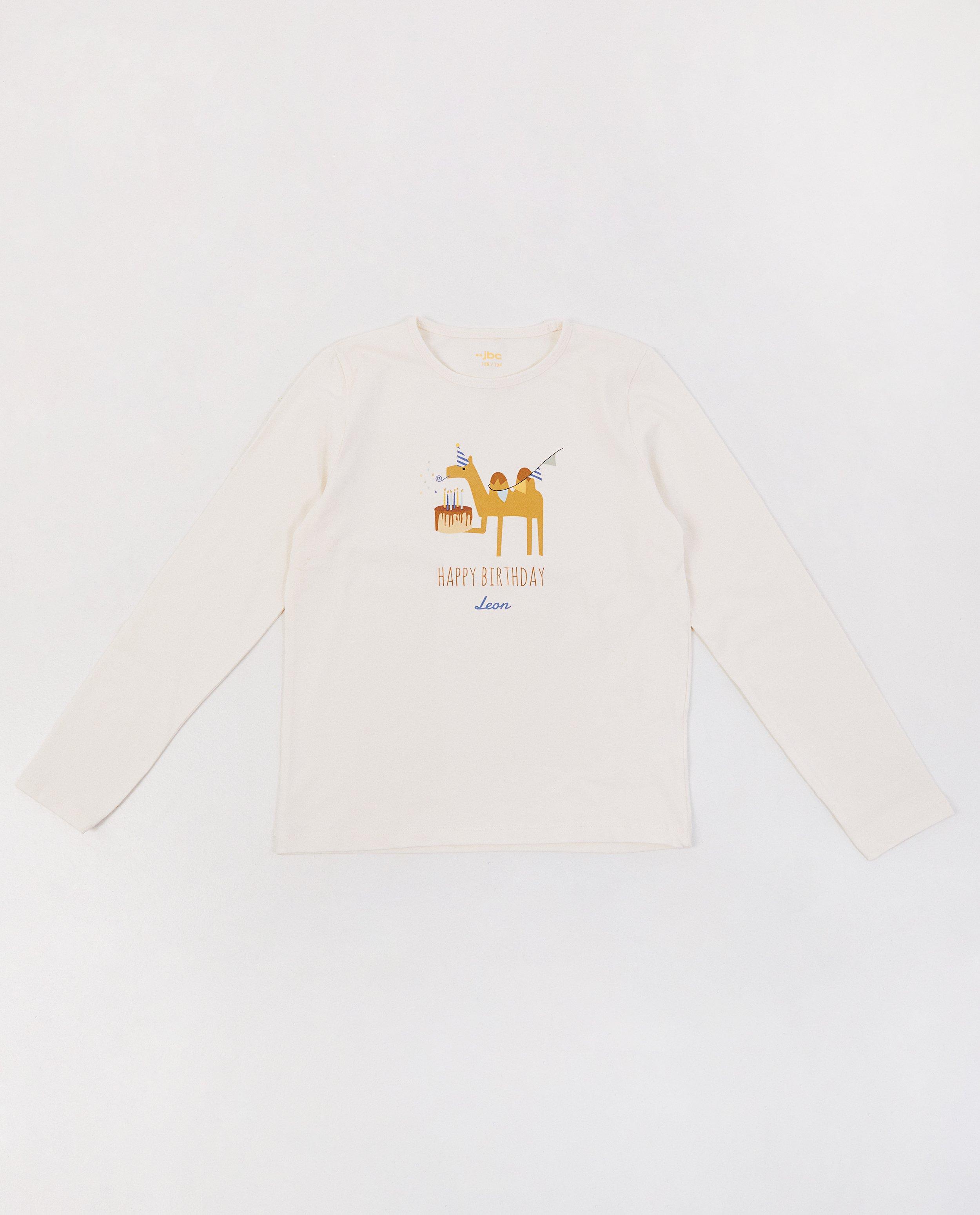 T-shirts - Personaliseerbare verjaardagslongsleeve, 1-9 jaar
