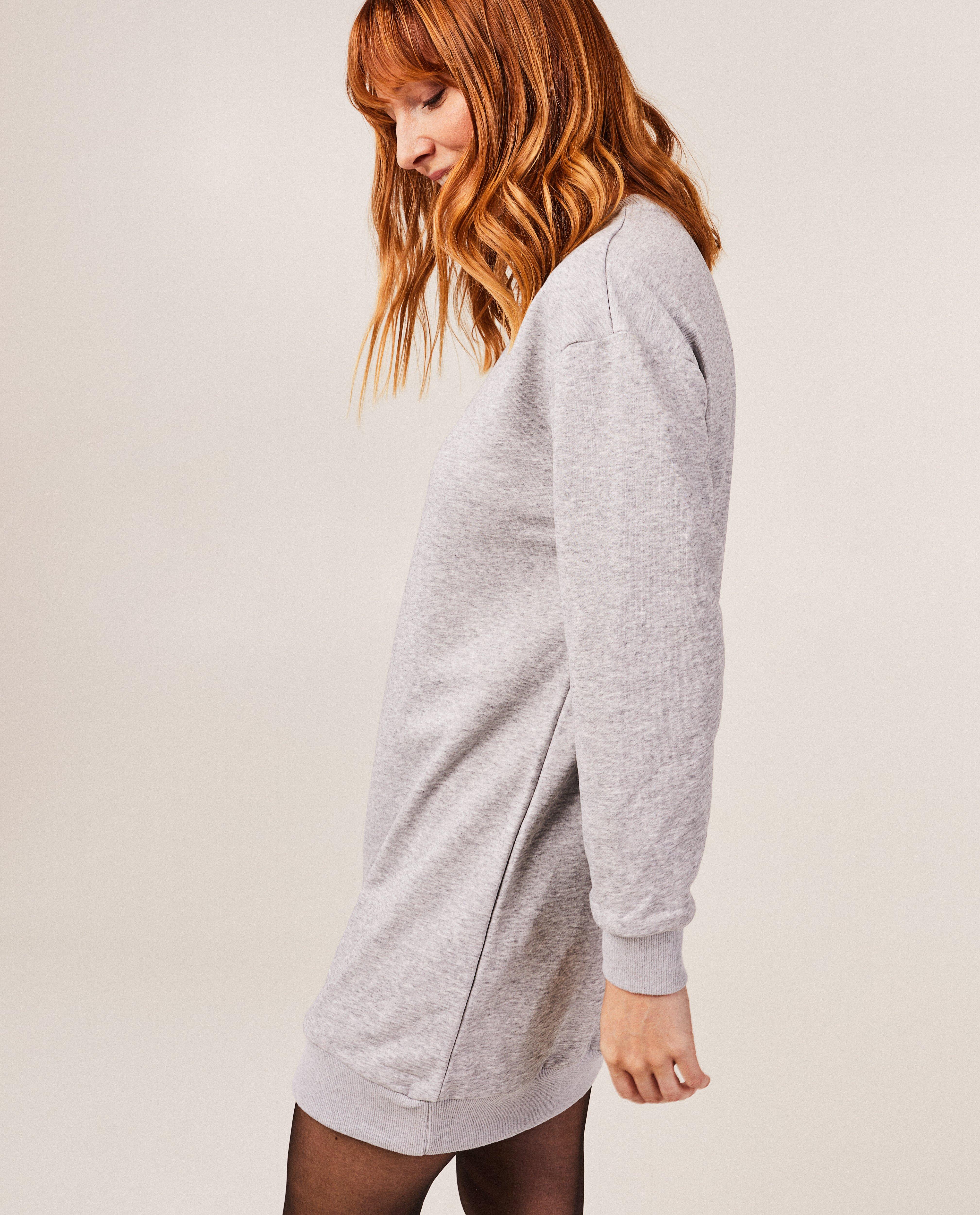 Grijze sweaterjurk - Product Detail - lichtgrijs - afbeelding nummer 1