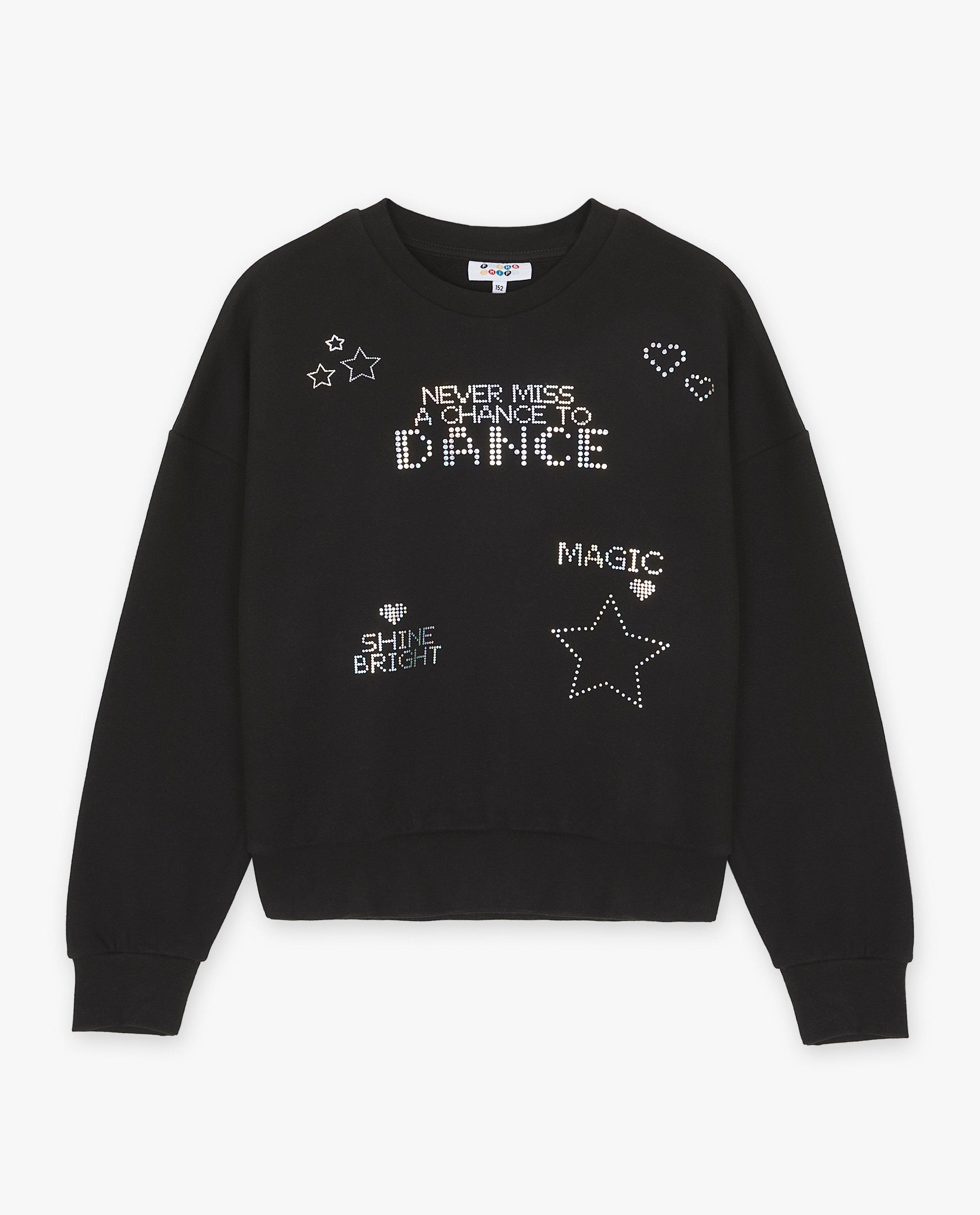 Sweaters - Sweater met metallic print