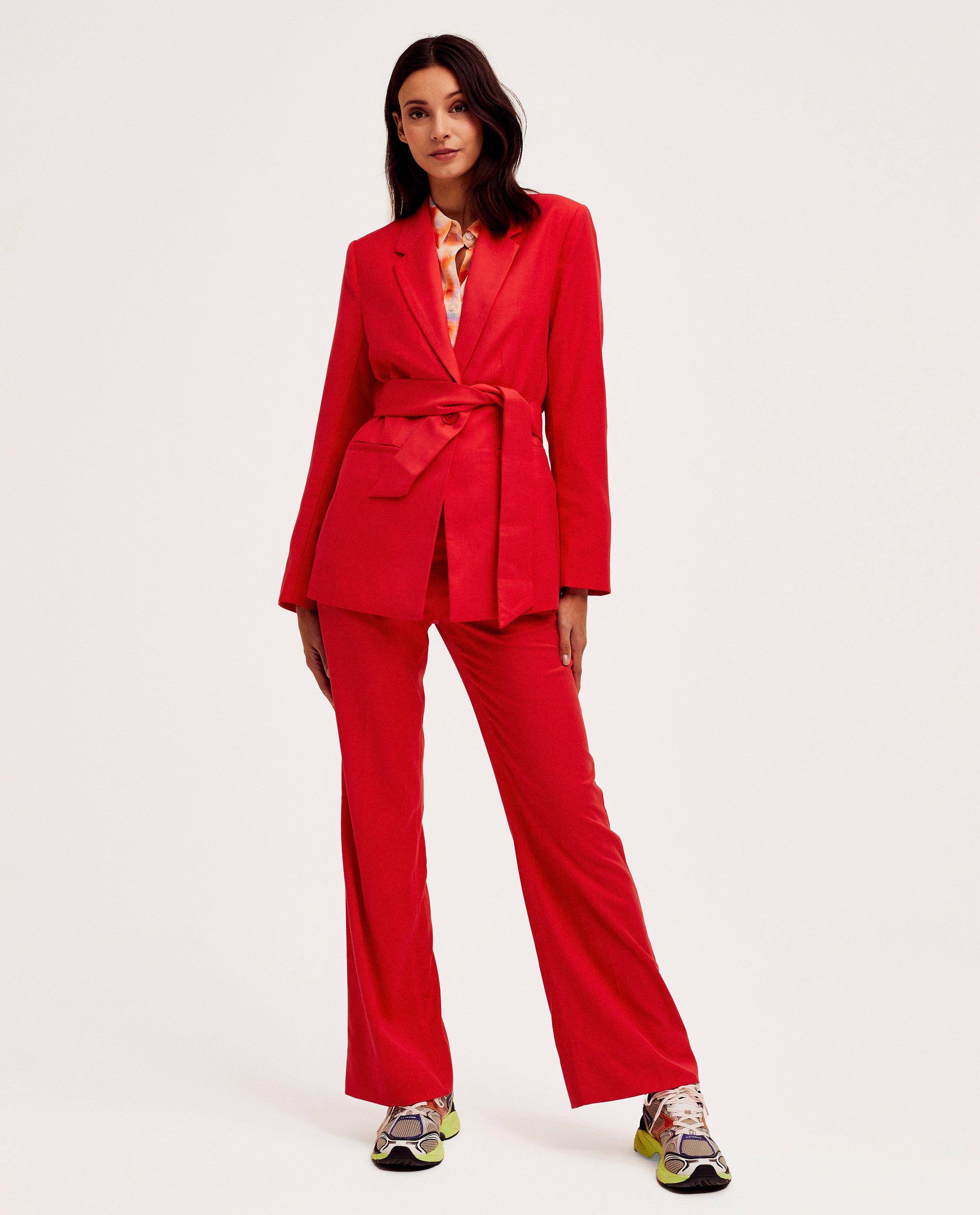 Blazers - Rode blazer met knooplint