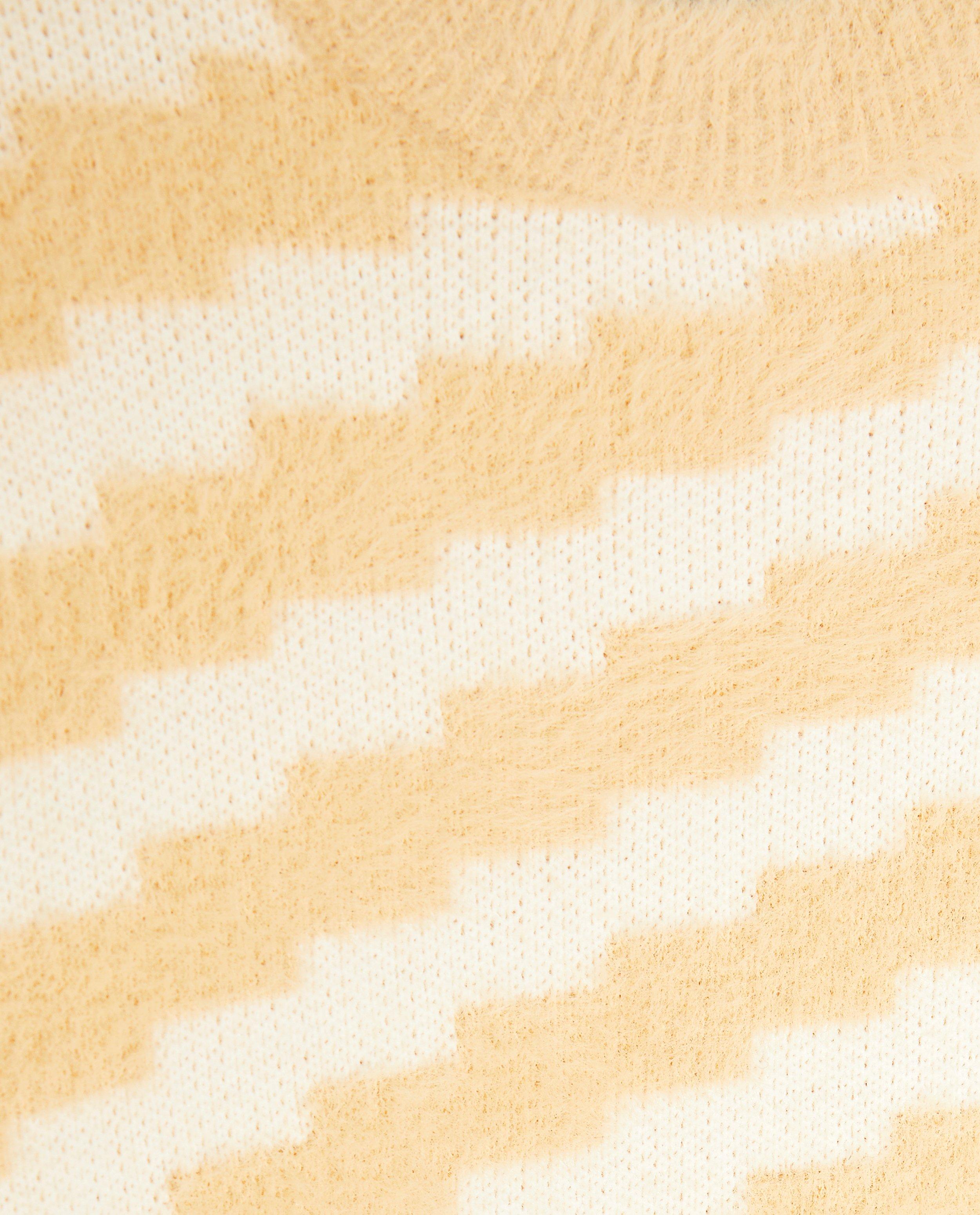 Pull &agrave; motif en zigzag - D&eacute;tails du produit - beige clair - image num&eacute;ro 4