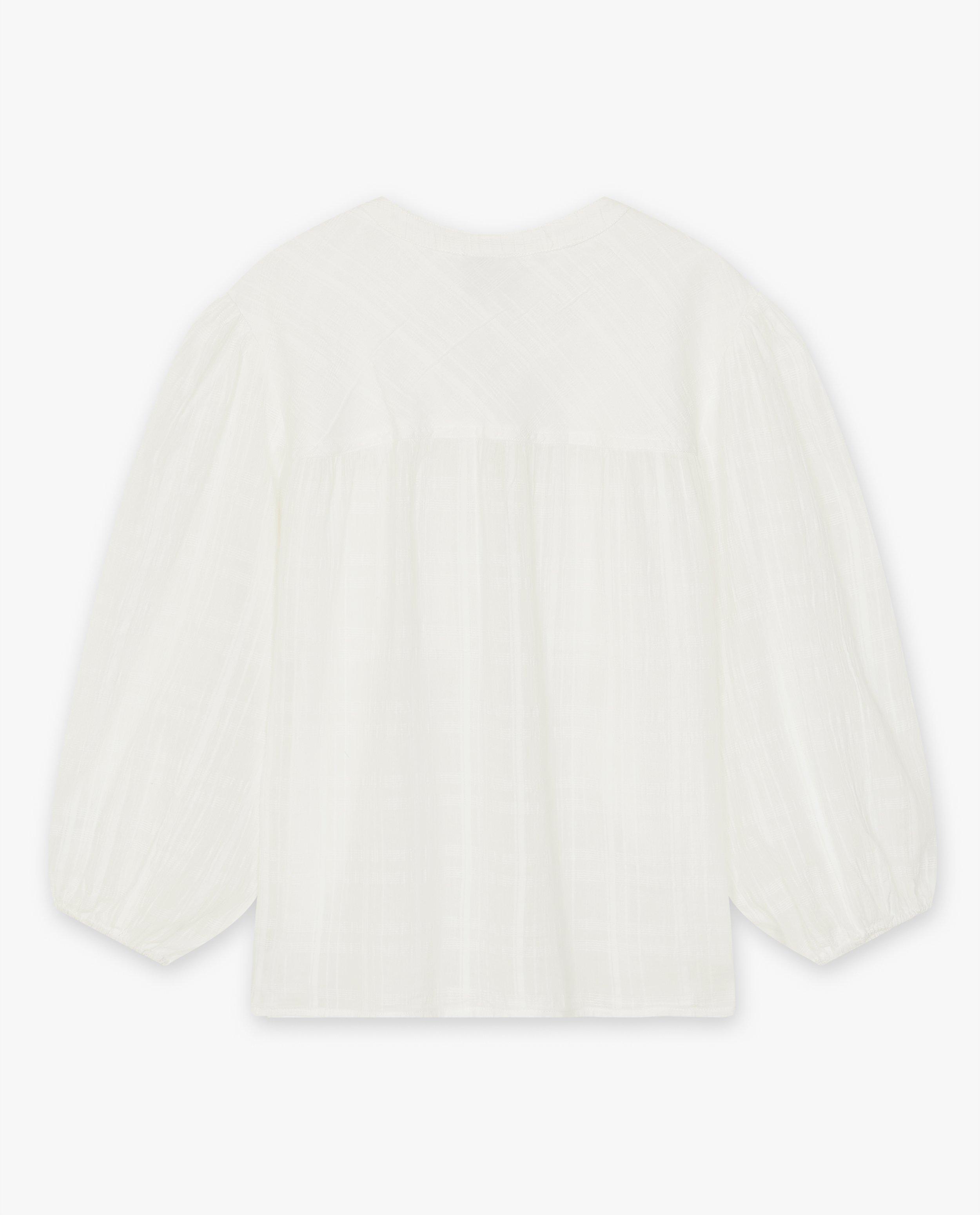 Hemden - Witte blouse met structuur