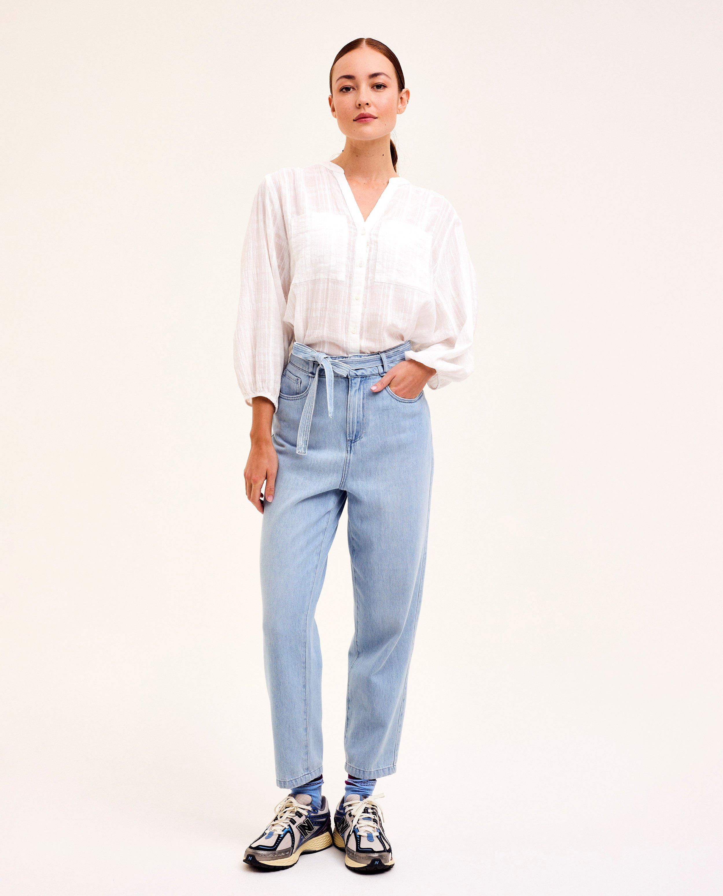 Hemden - Witte blouse met structuur
