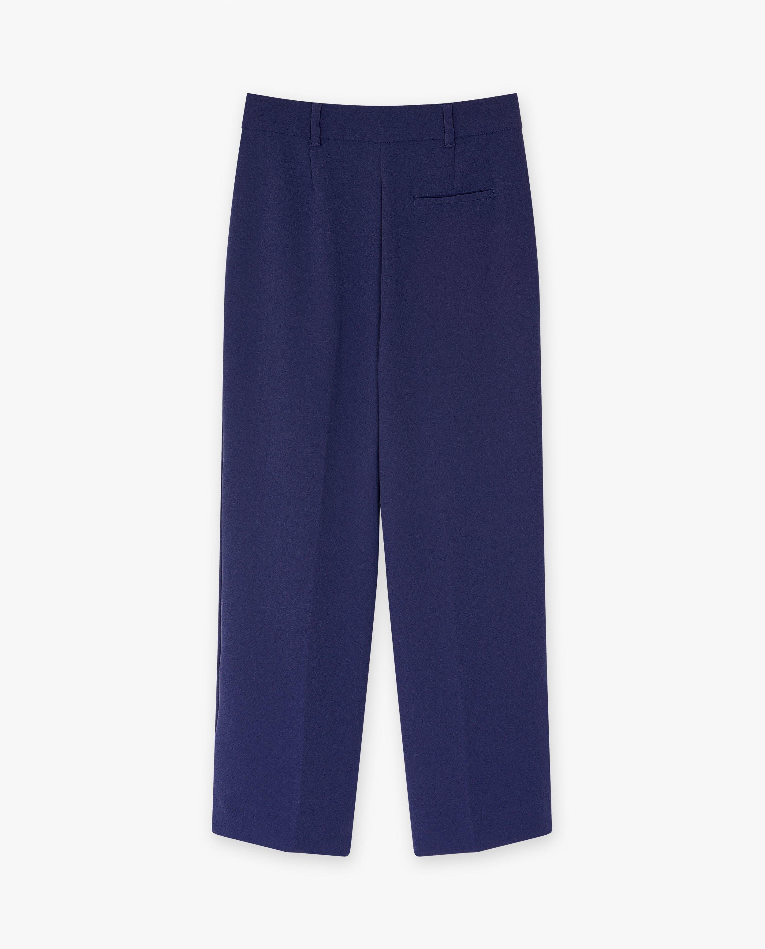 Broeken - Donkerblauwe geklede broek