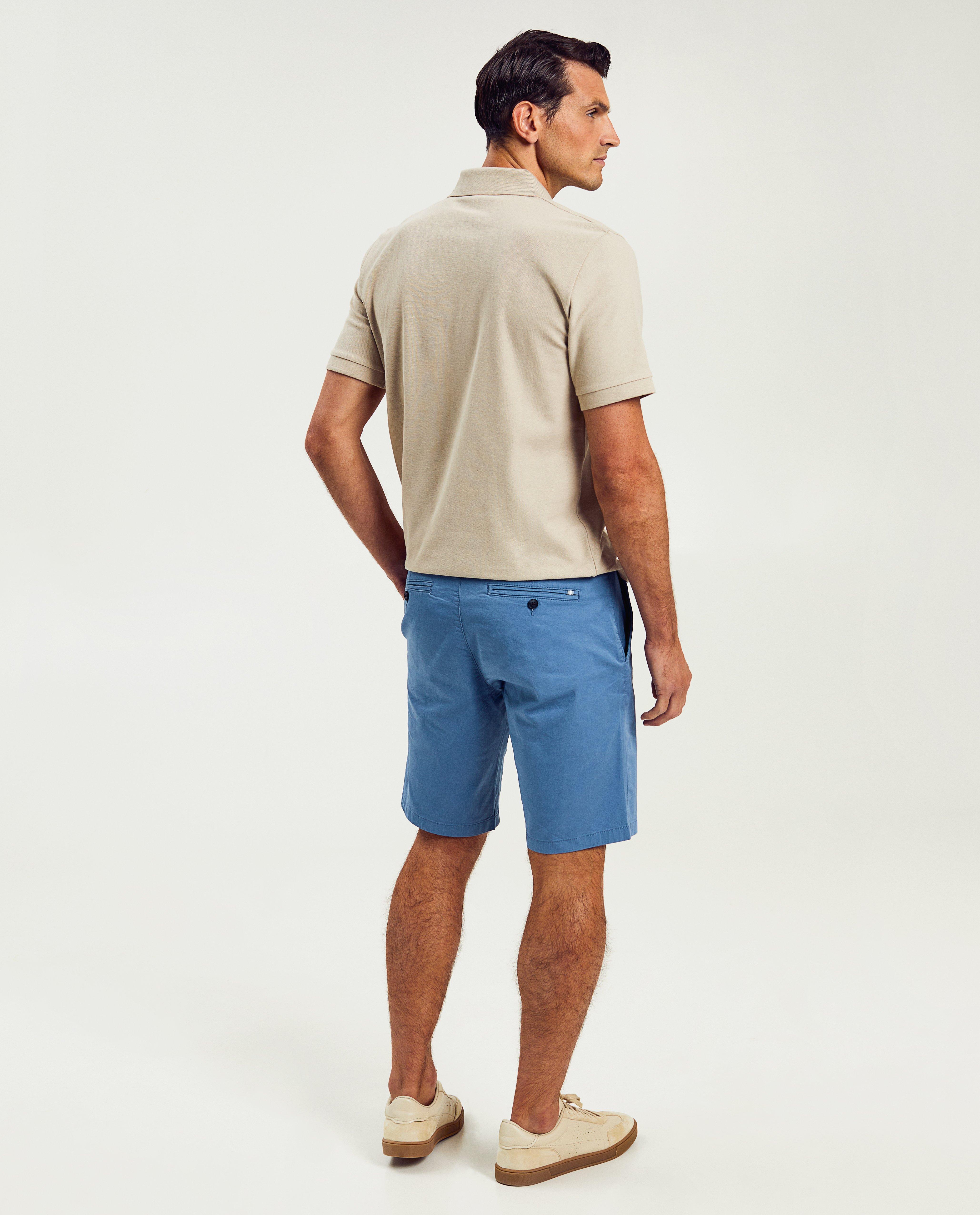 Shorten - Blauwe short, regular fit
