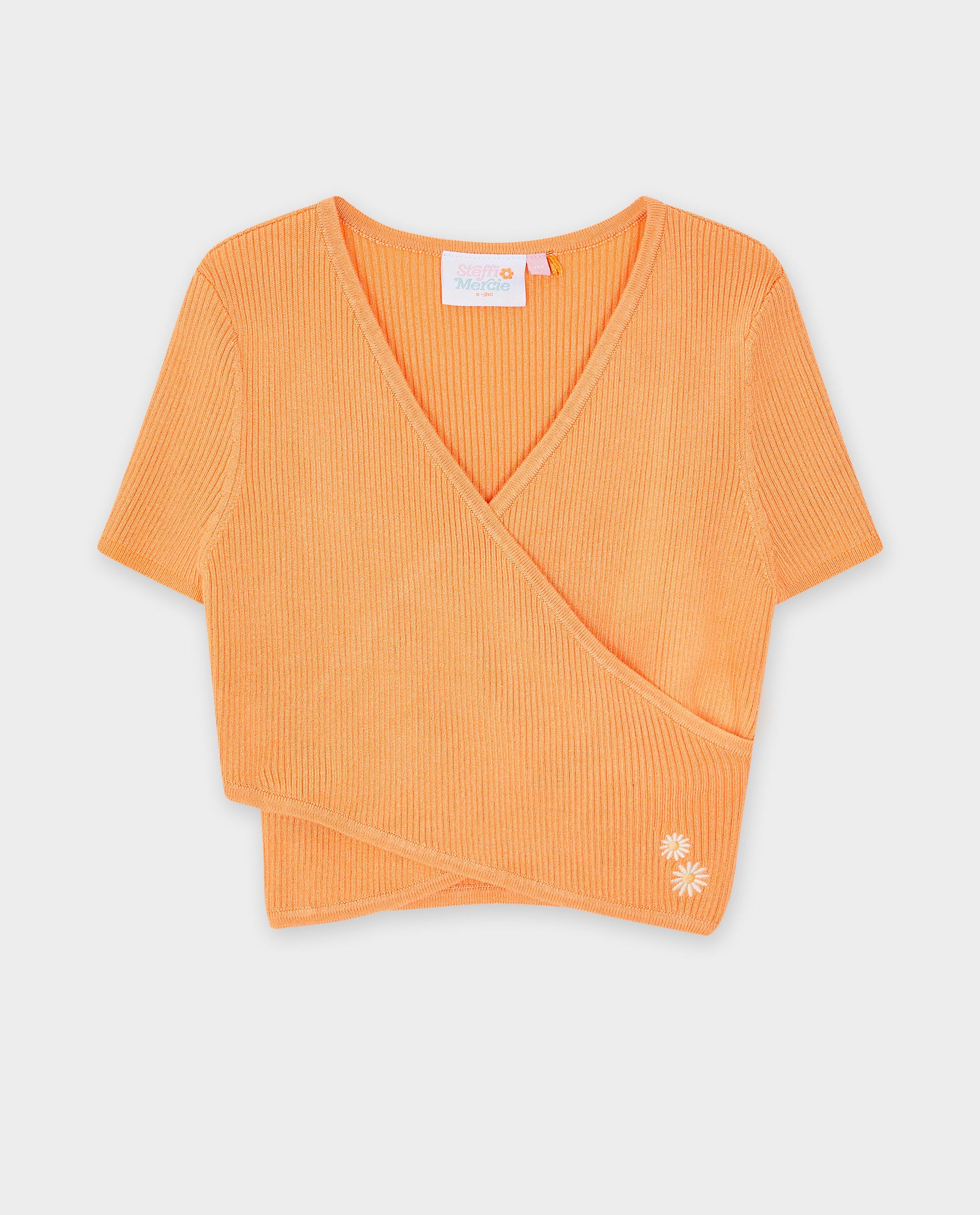 Truien - T-shirt met fijne rib