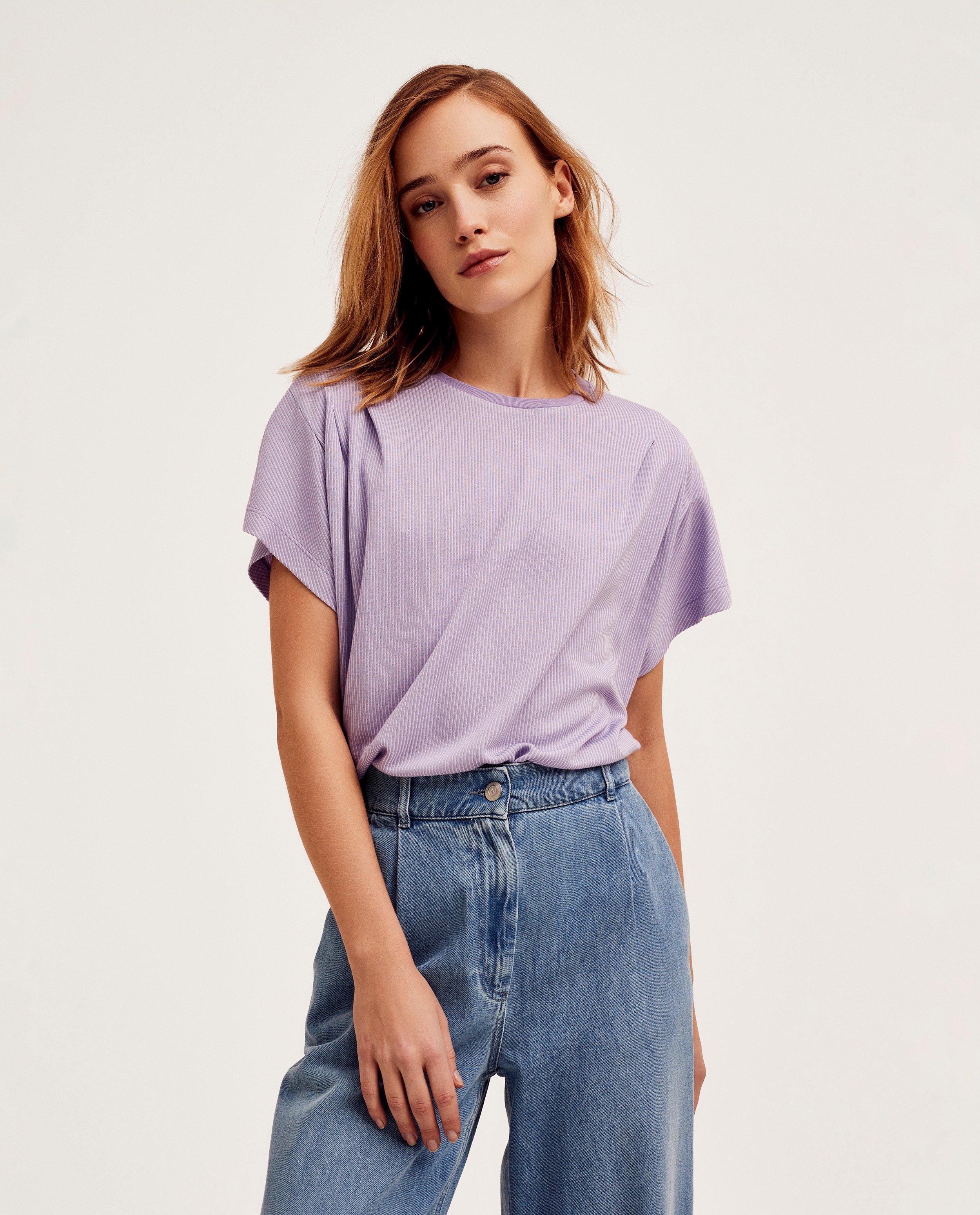 T-shirt lilas - D&eacute;tails du produit - violet - image num&eacute;ro 1