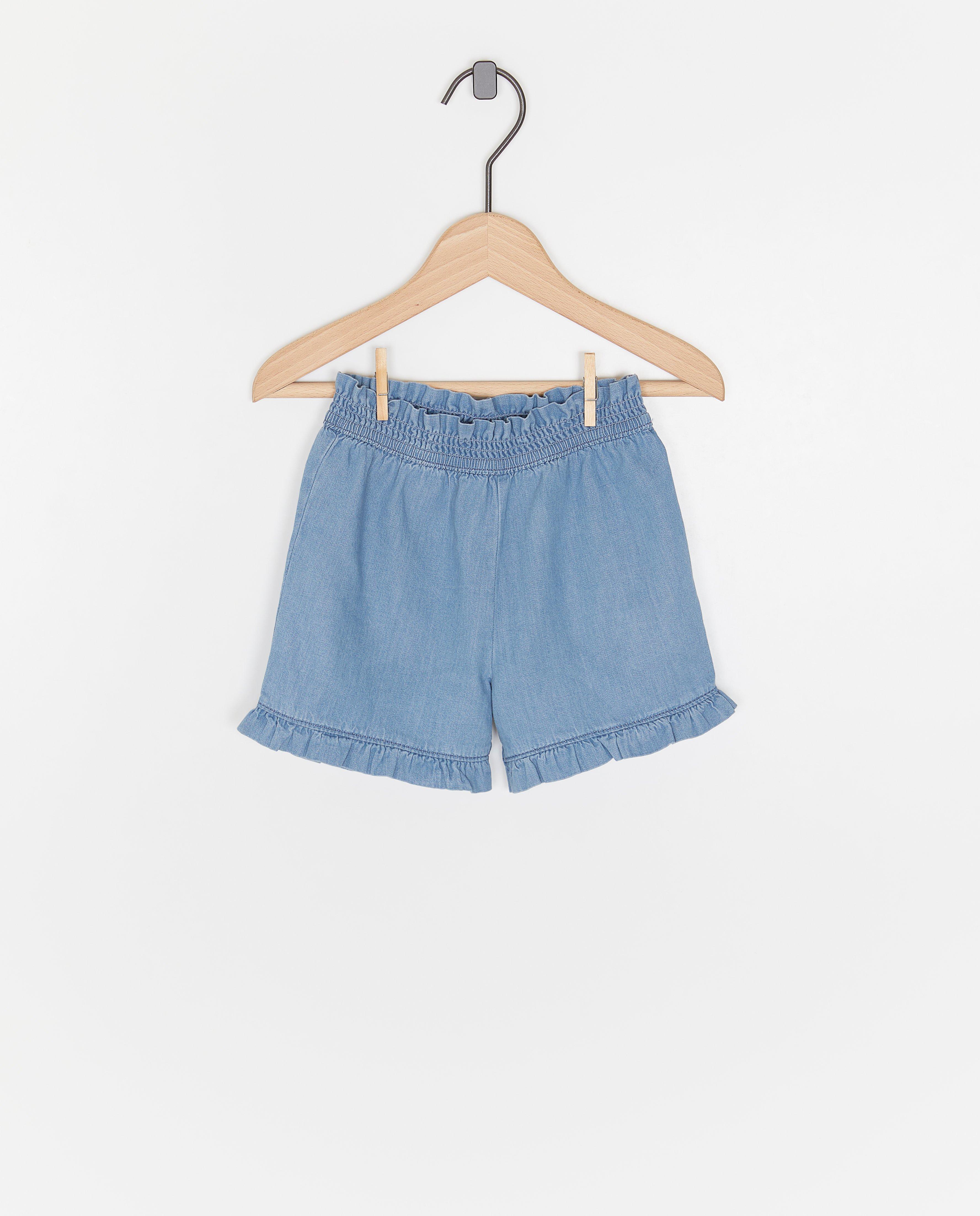 Short en jeans bleu - D&eacute;tails du produit - bleu - image num&eacute;ro 1