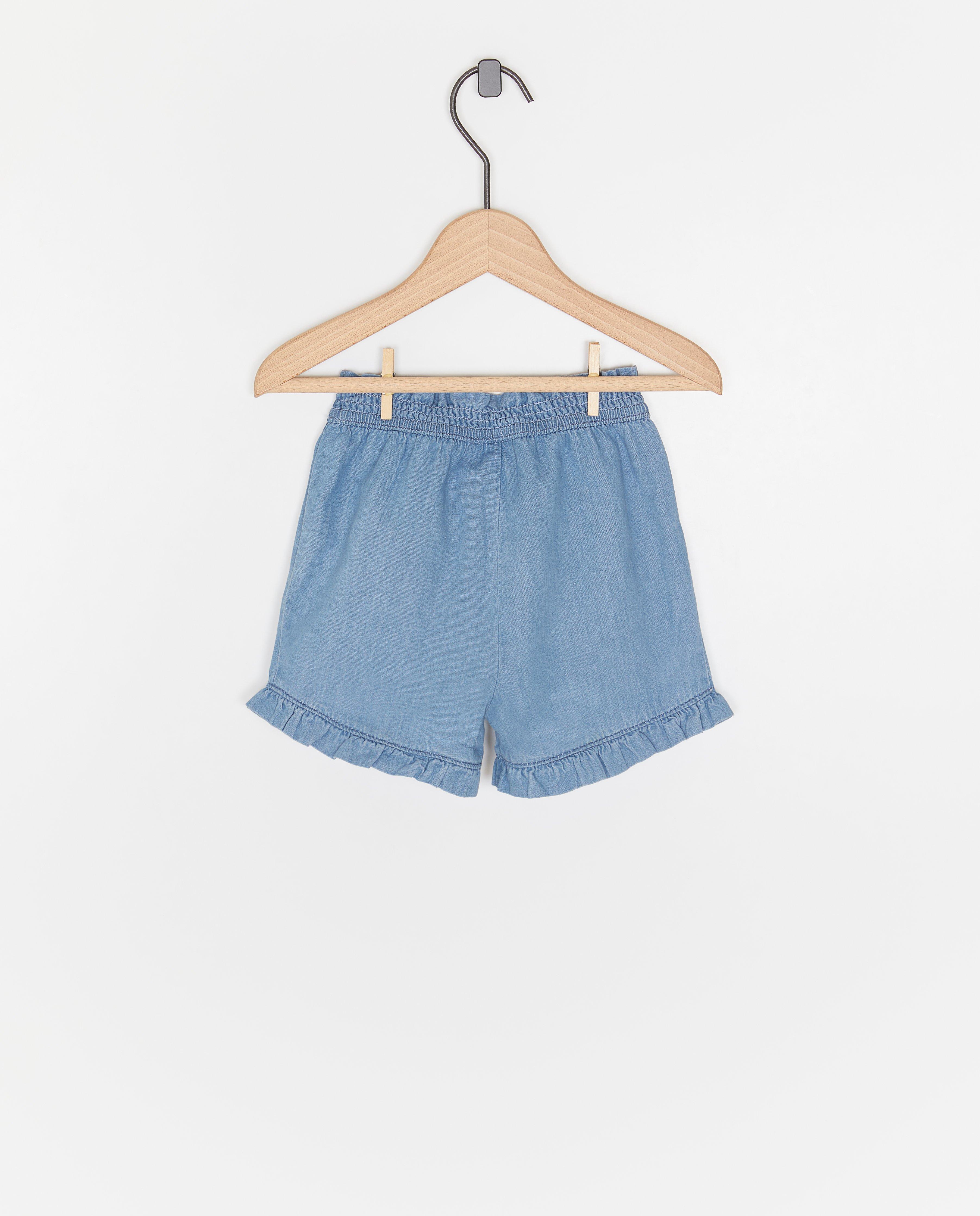 Short en jeans bleu - D&eacute;tails du produit - bleu - image num&eacute;ro 2