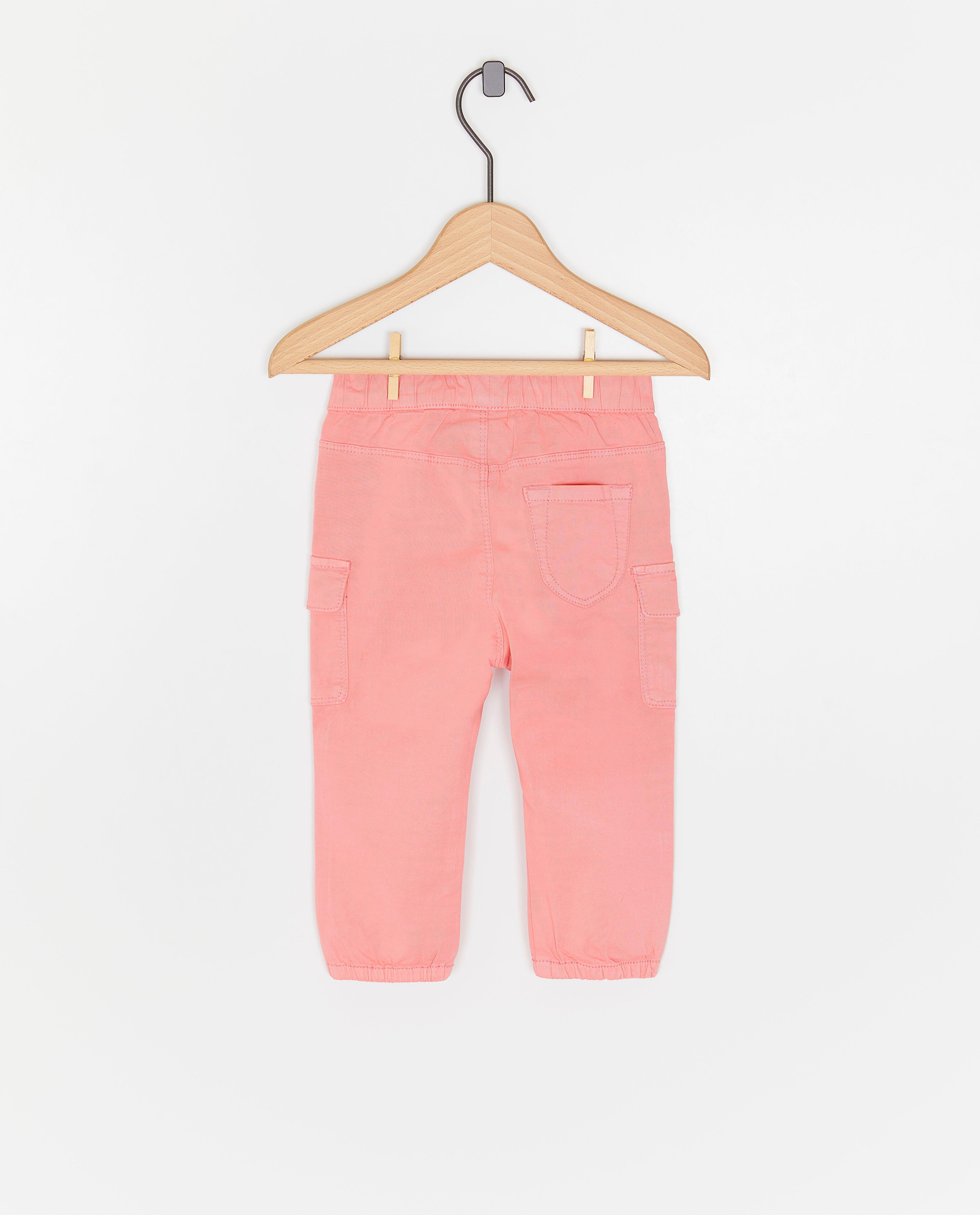 Broeken - Roze broek, cargo fit