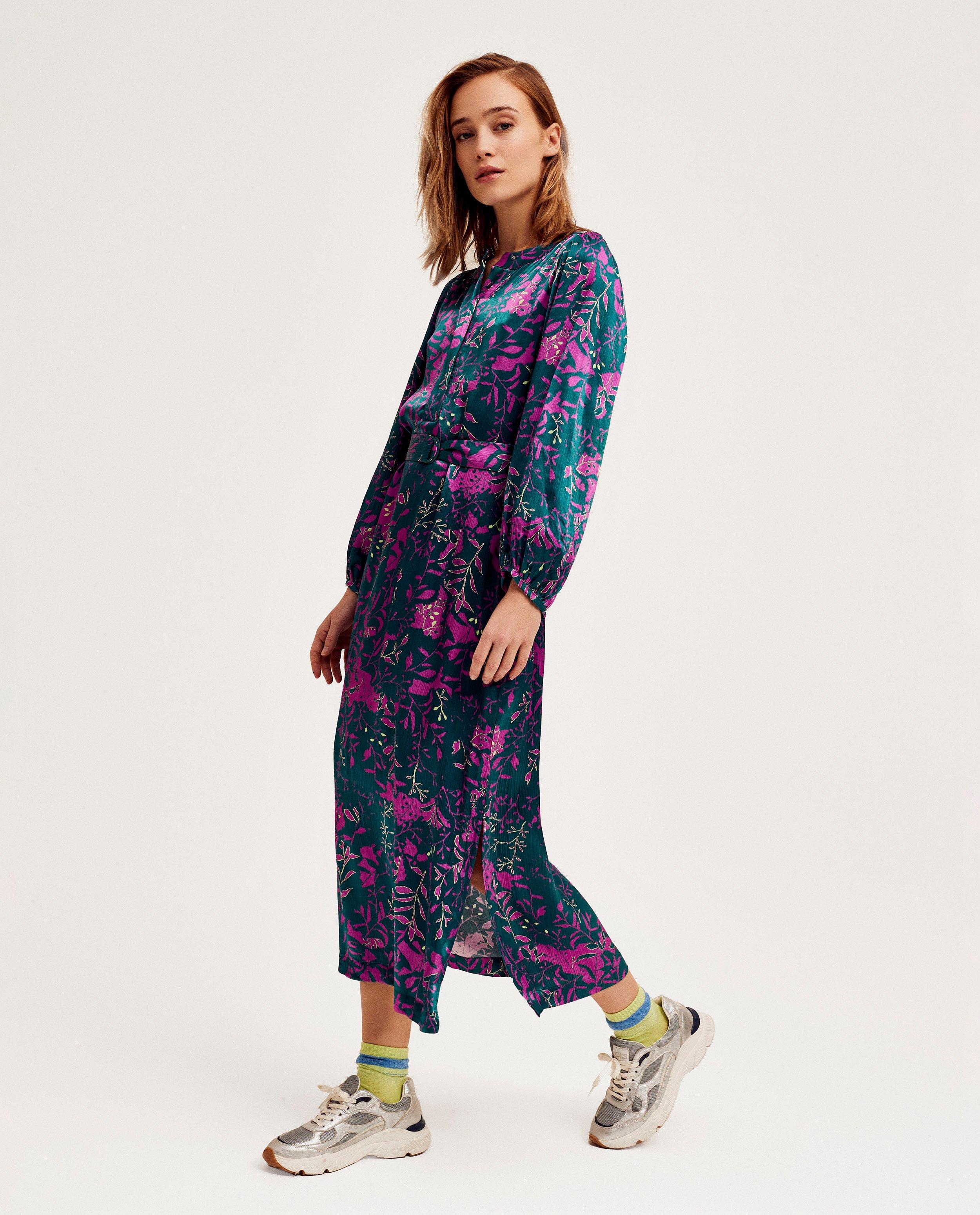 Jurk met bloemenprint - null - CKS Dames