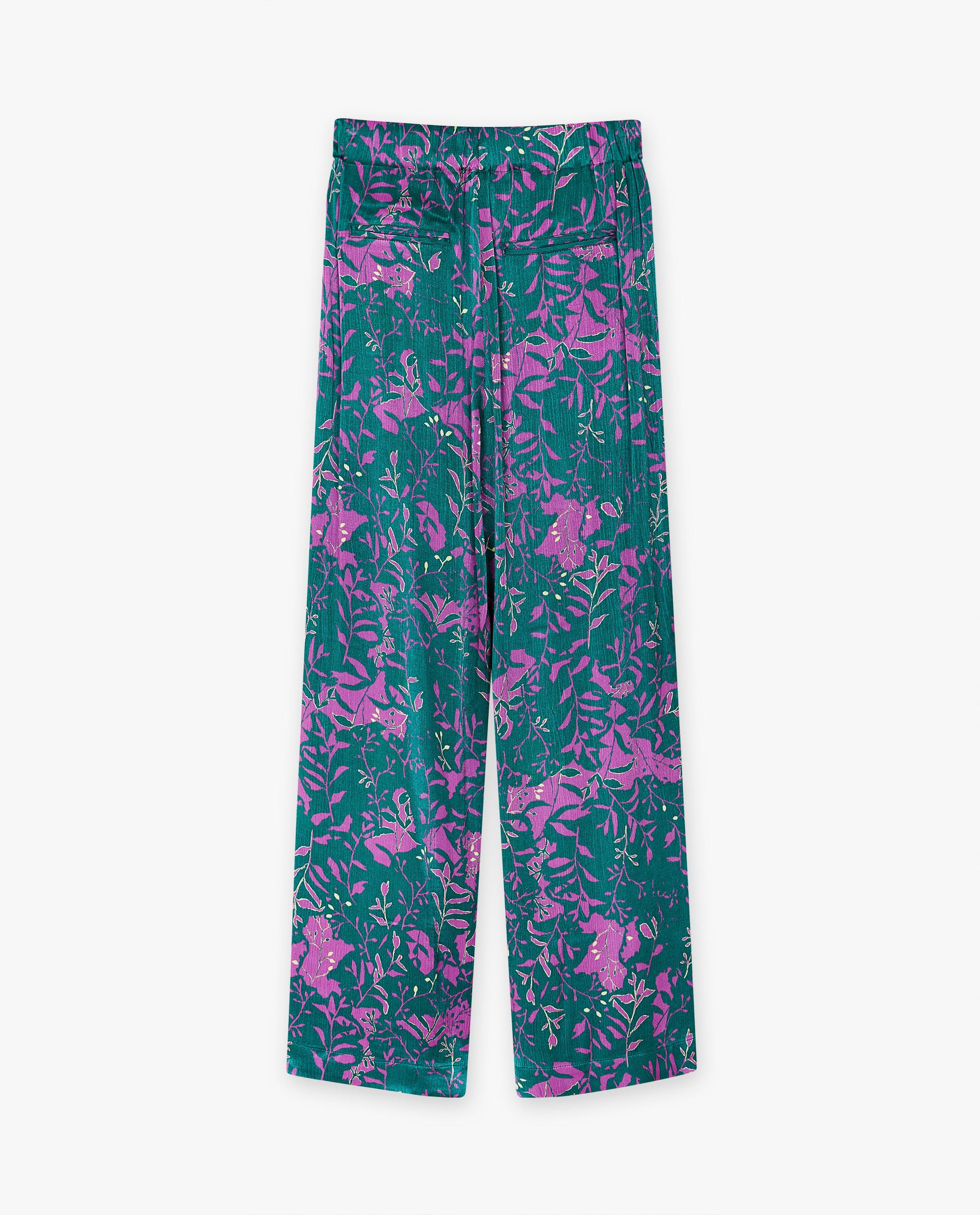 Broeken - Broek met bloemenprint