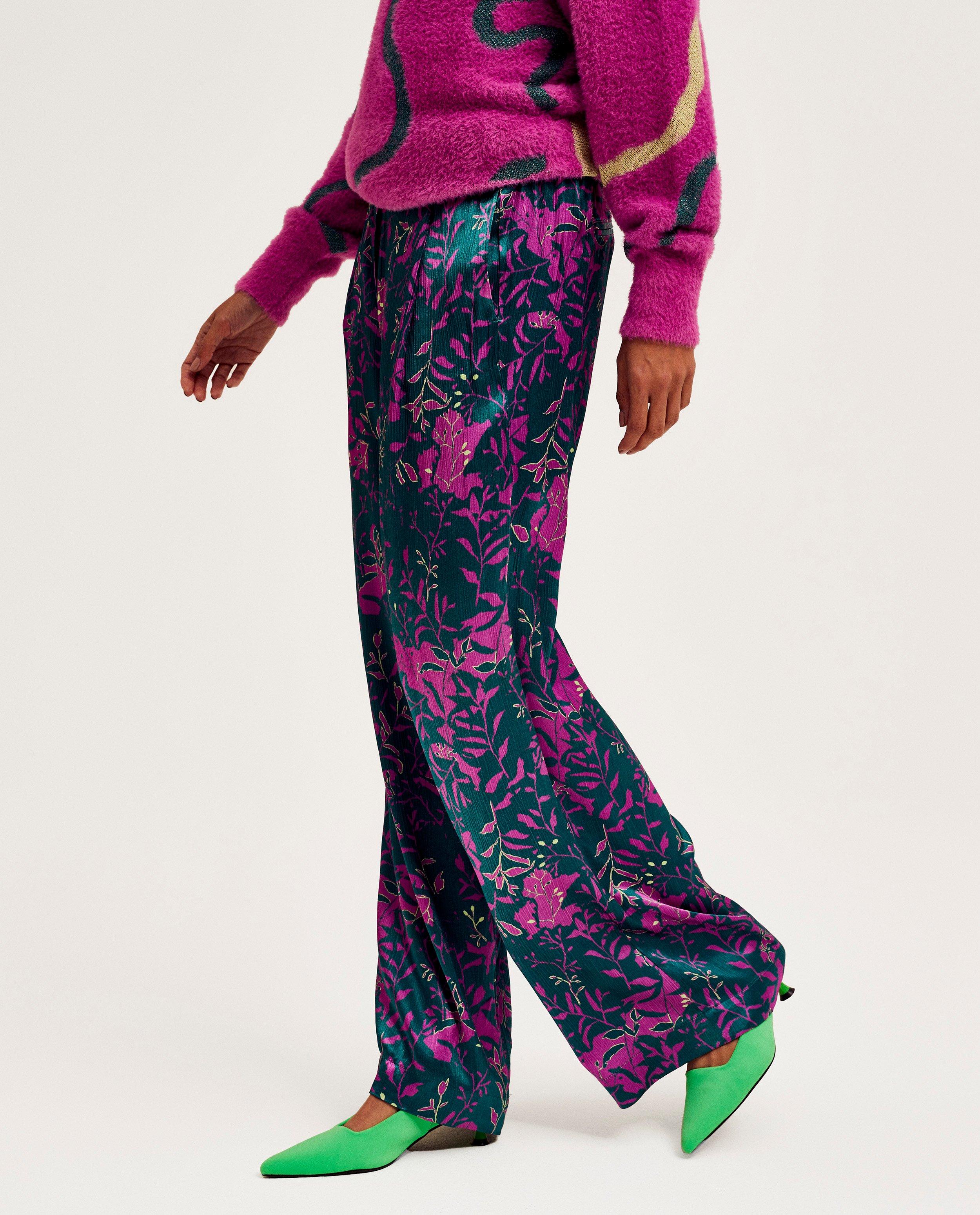 Broeken - Broek met bloemenprint