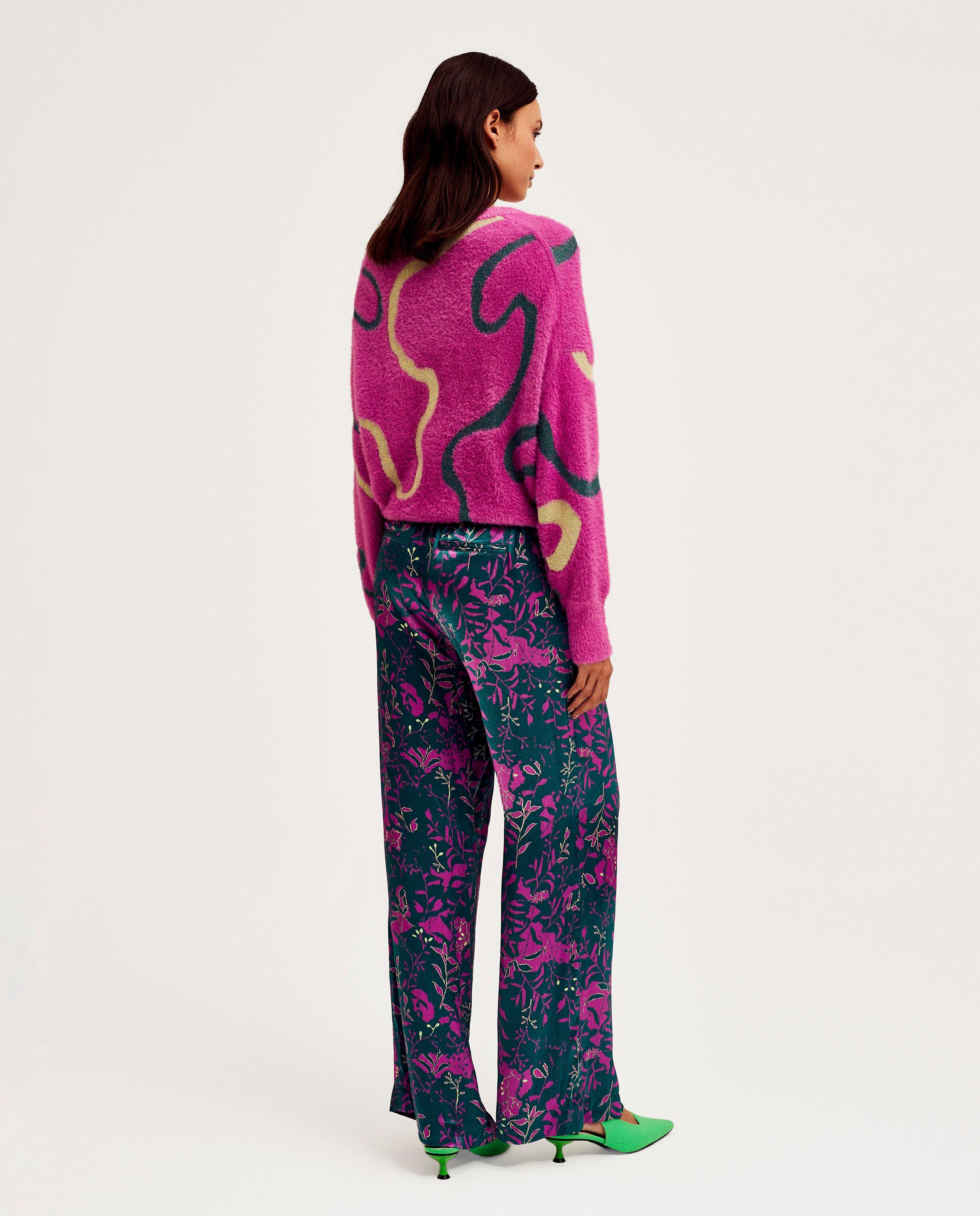 Broeken - Broek met bloemenprint