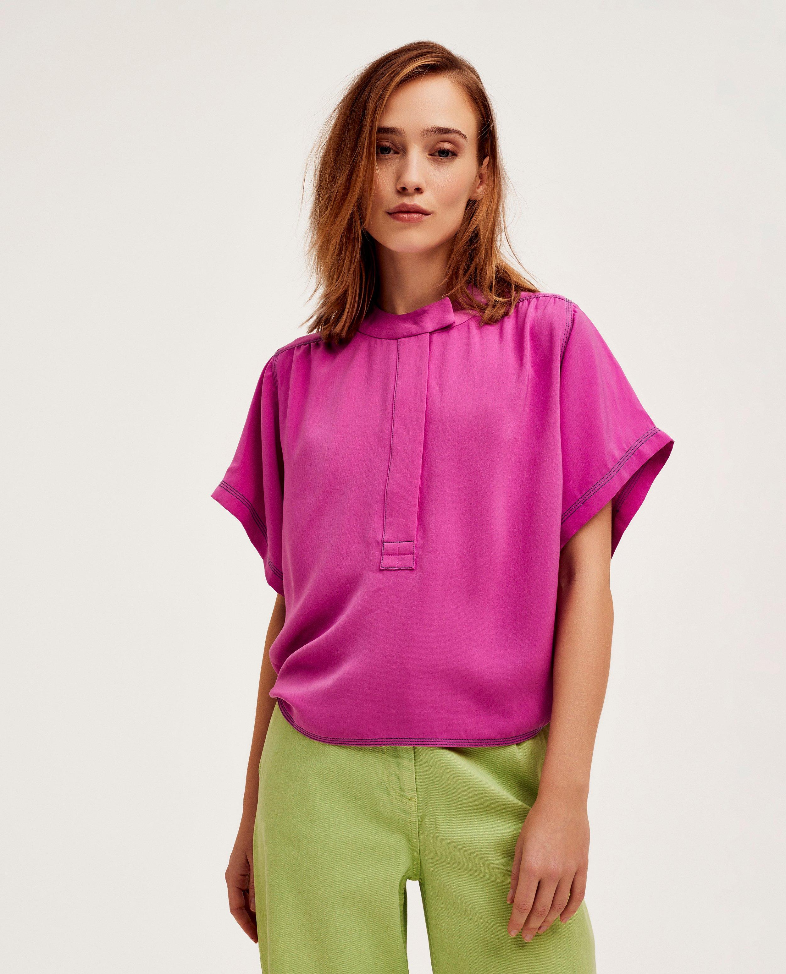 Paarse blouse - null - CKS Dames