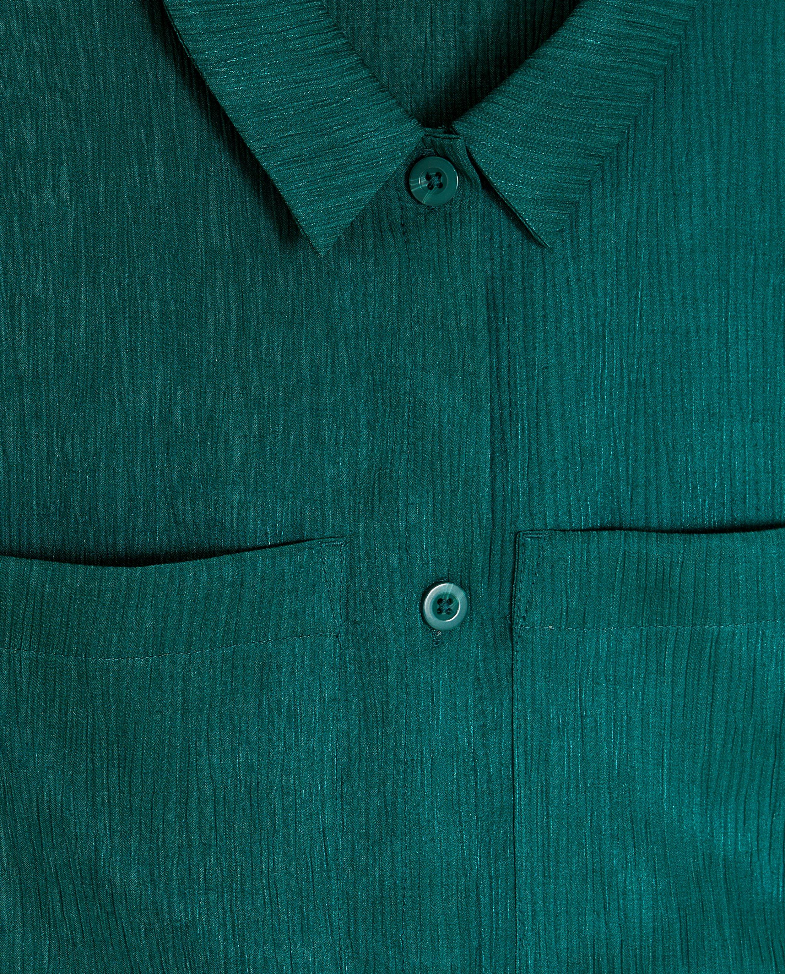 Donkergroene blouse met structuur - Product Detail - khaki - afbeelding nummer 6