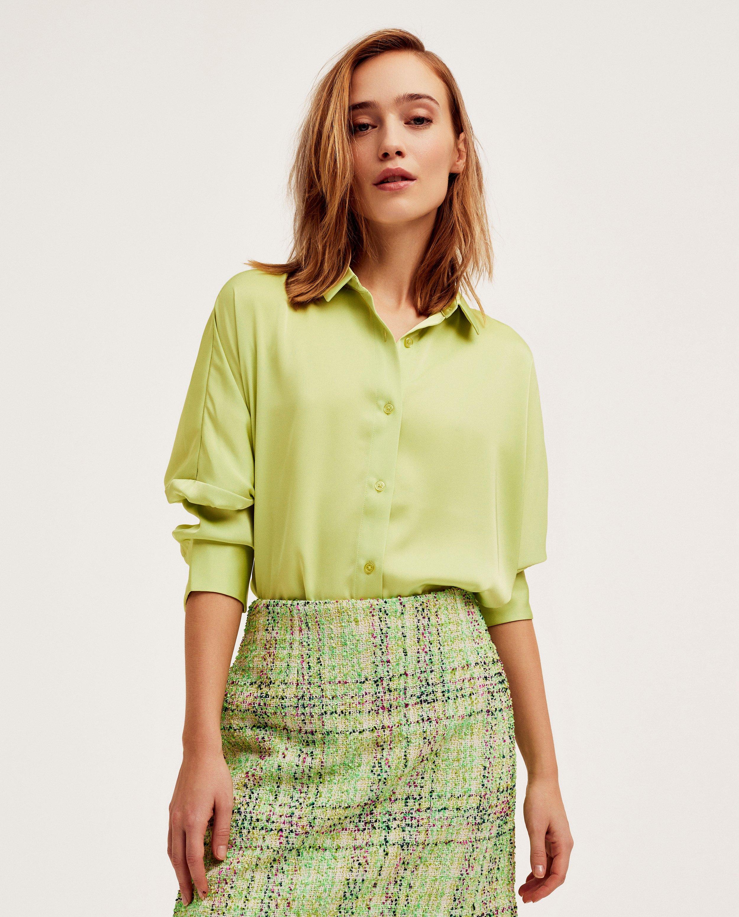 Lichtgroene blouse - null - CKS Dames