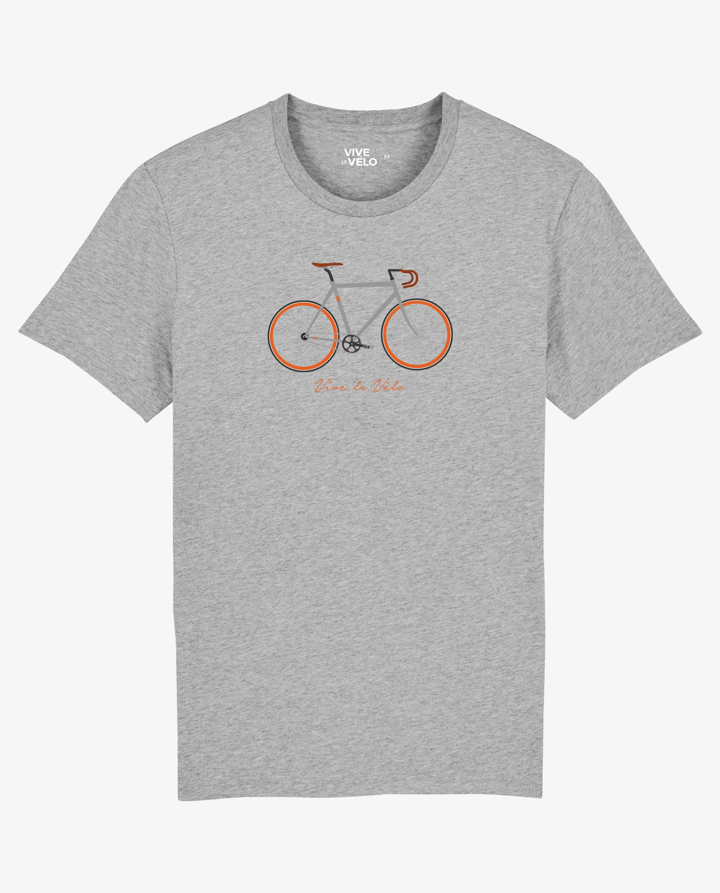 T-shirts - Grijs T-shirt Vive le Vélo, S-XXL