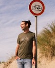 Donkergroen T-shirt Vive le Vélo, S-XXL - null - Vive le vélo