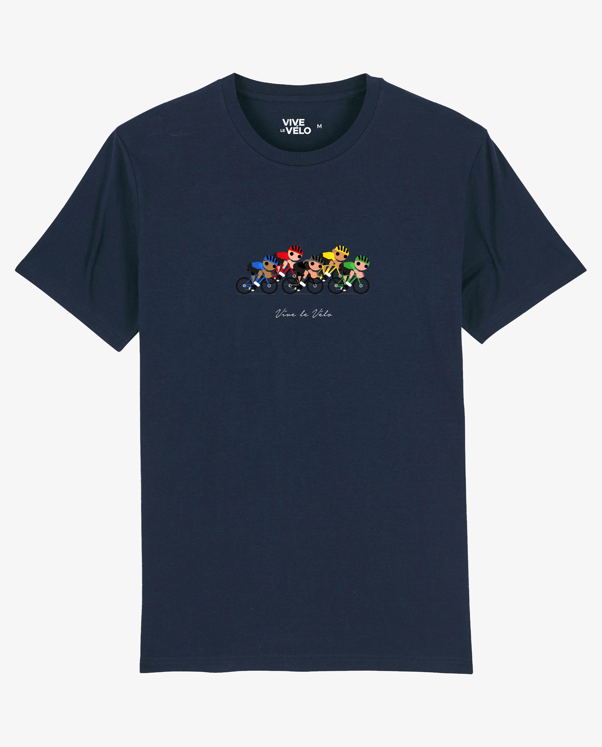 T-shirt bleu fonc&eacute; Vive le V&eacute;lo, S-XXL - D&eacute;tails du produit - bleu fonc&eacute; - image num&eacute;ro 4