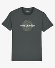 T-shirts - Donkergrijs T-shirt Vive le Vélo, S-XXL