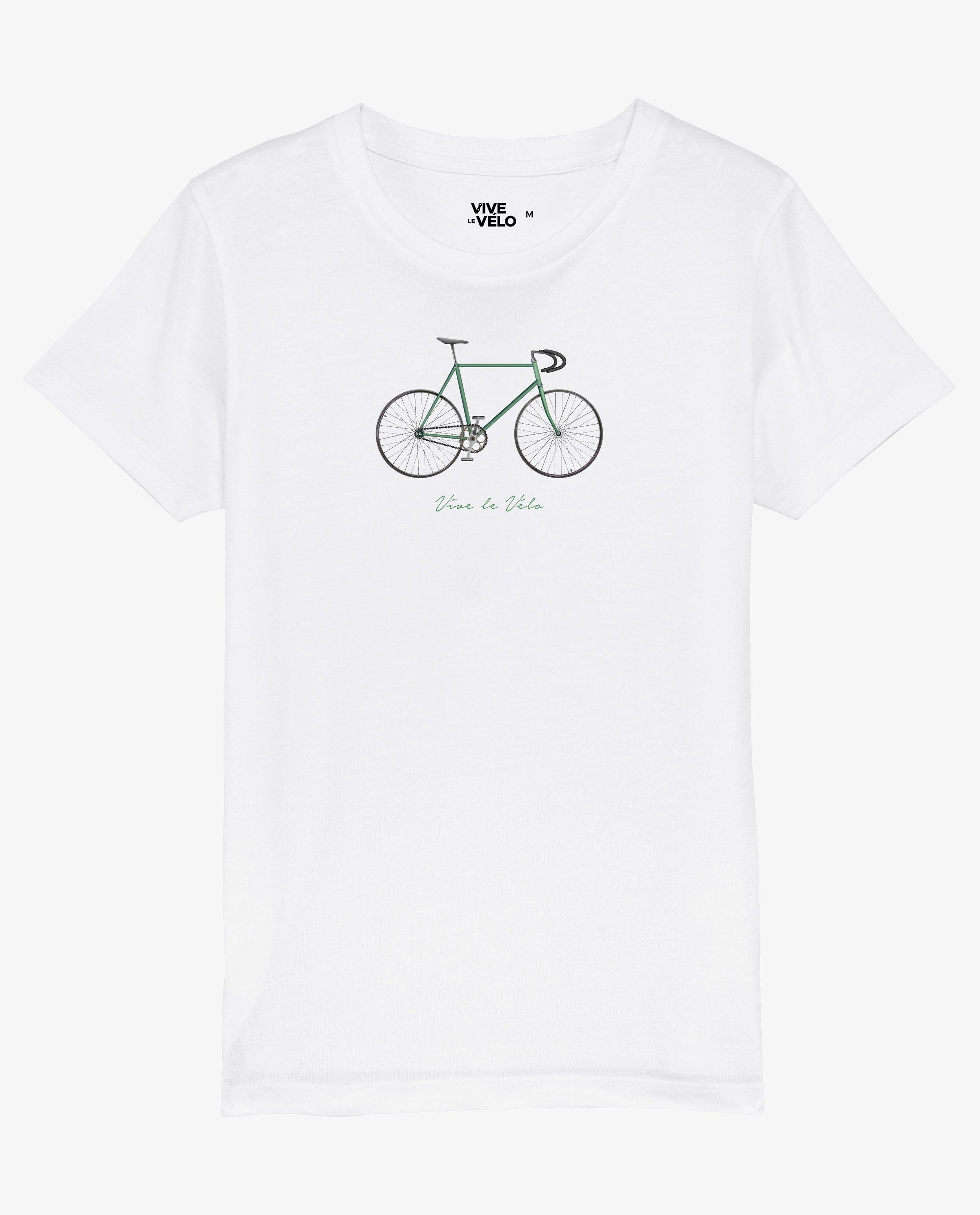 T-shirts - Wit T-shirt Vive le Vélo, 4-14 jaar