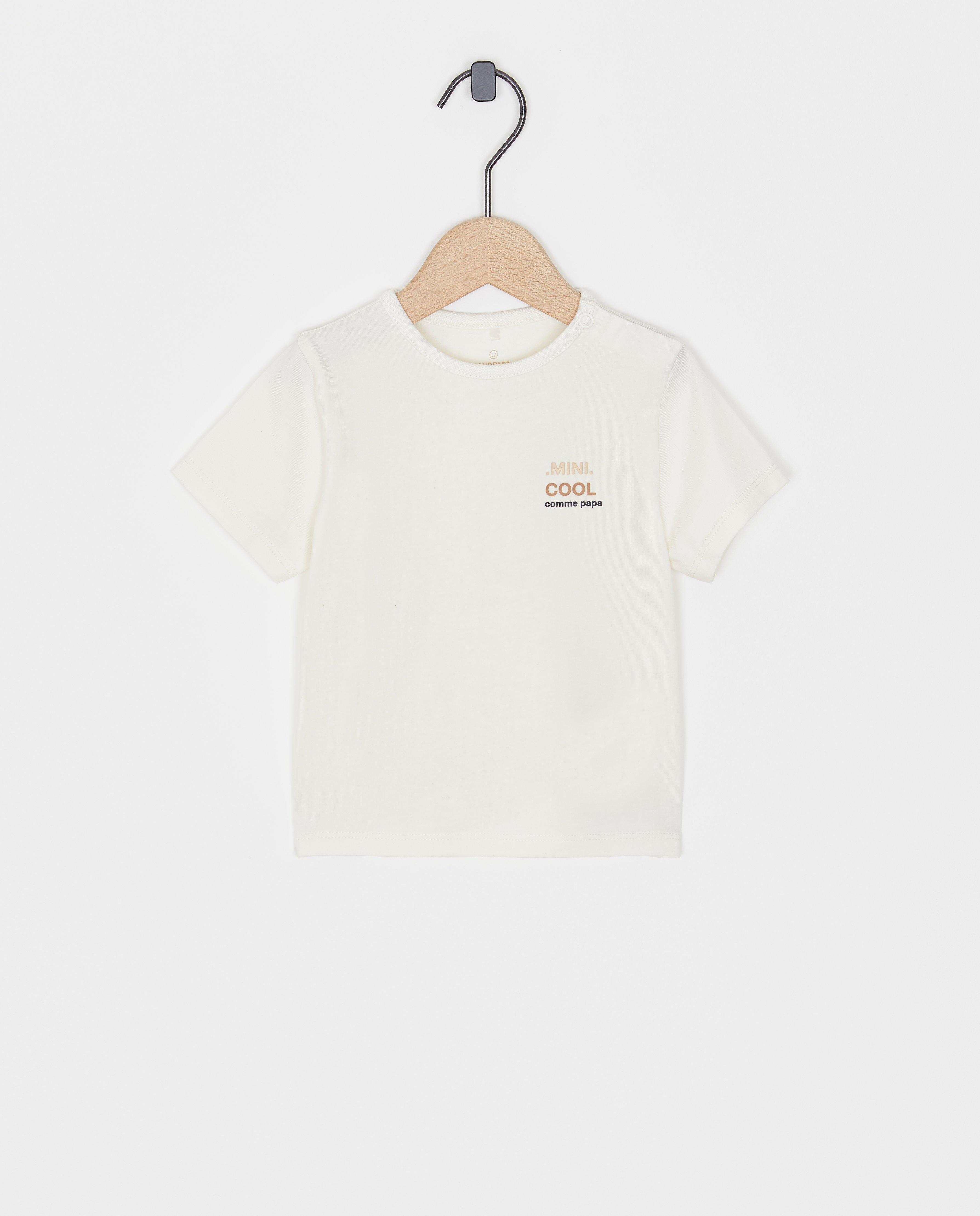 T-shirt met opschrift - null - Cuddles and Smiles
