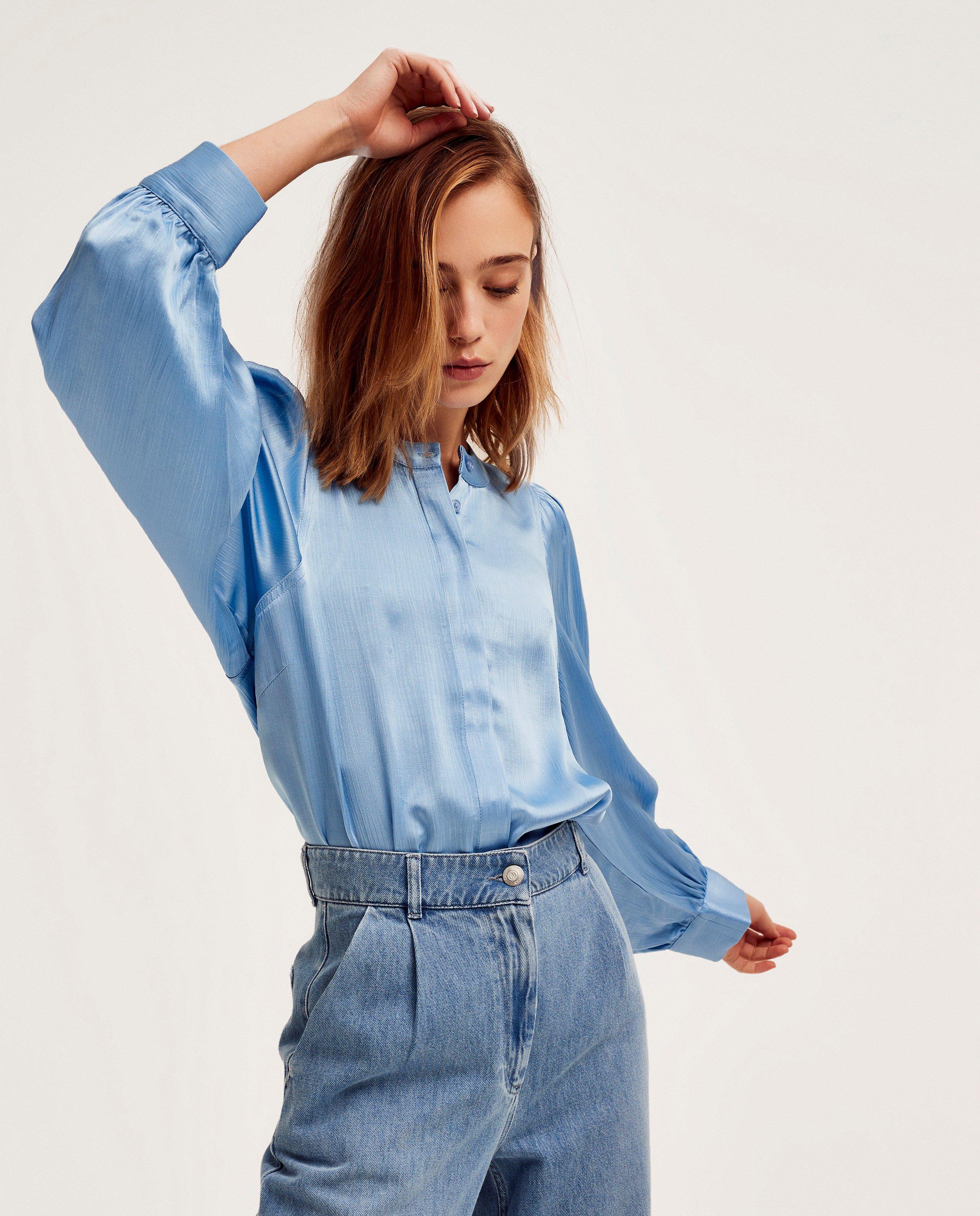 Lichtblauwe blouse - null - CKS Dames