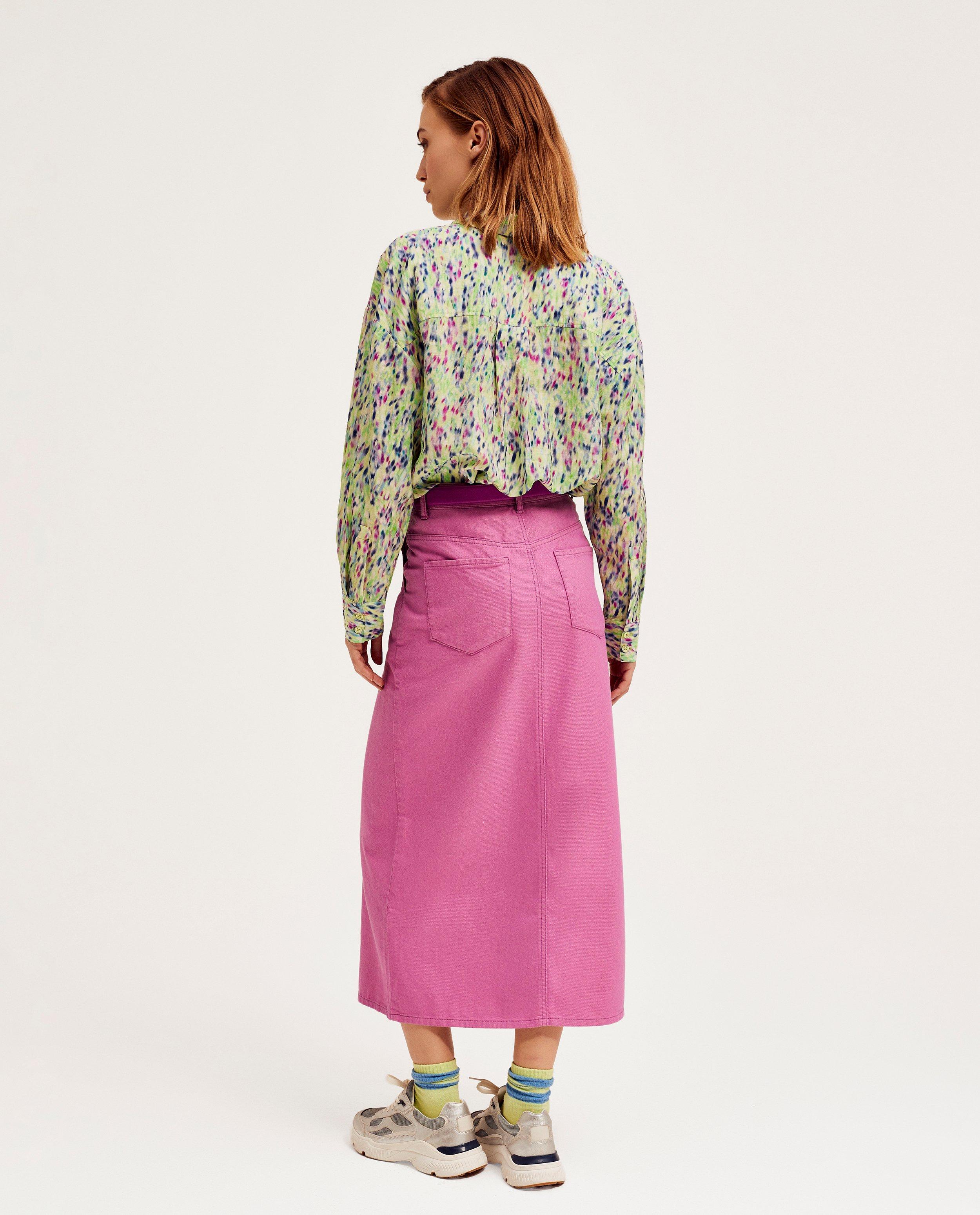 Jupes - Jupe mauve en jeans