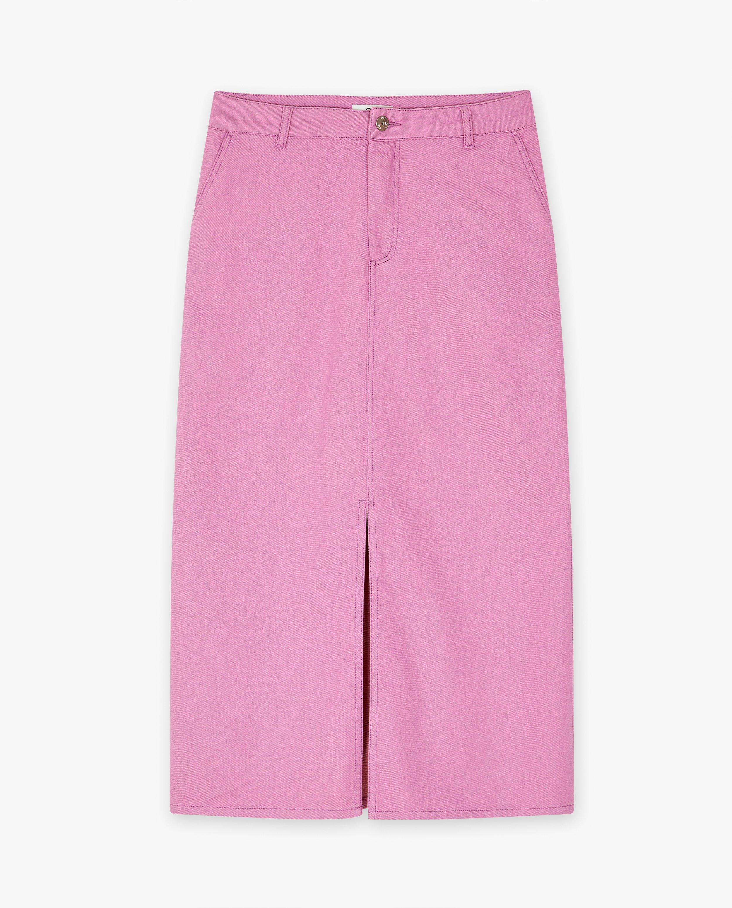 Jupes - Jupe mauve en jeans