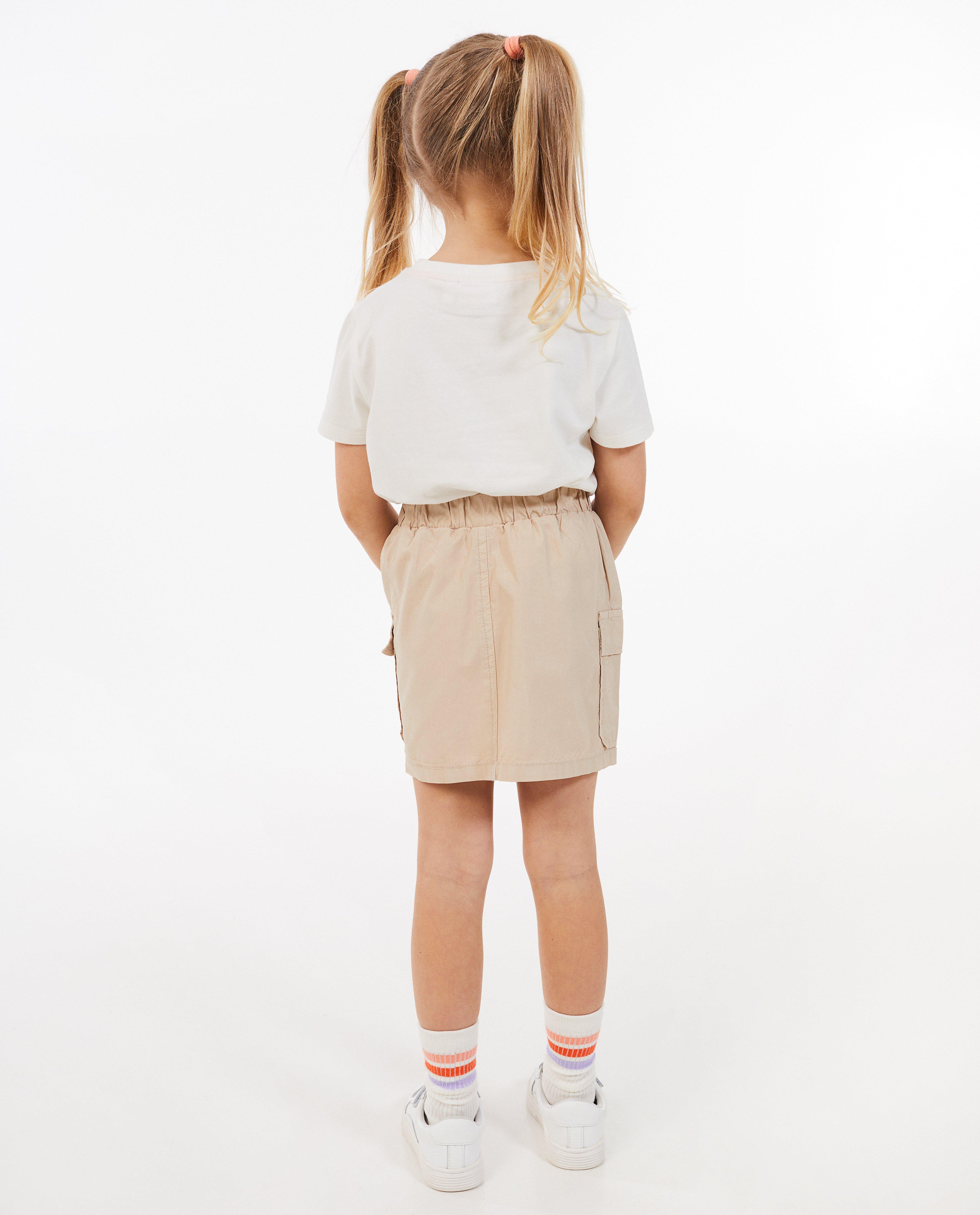 Rokken - Beige rok, cargo fit